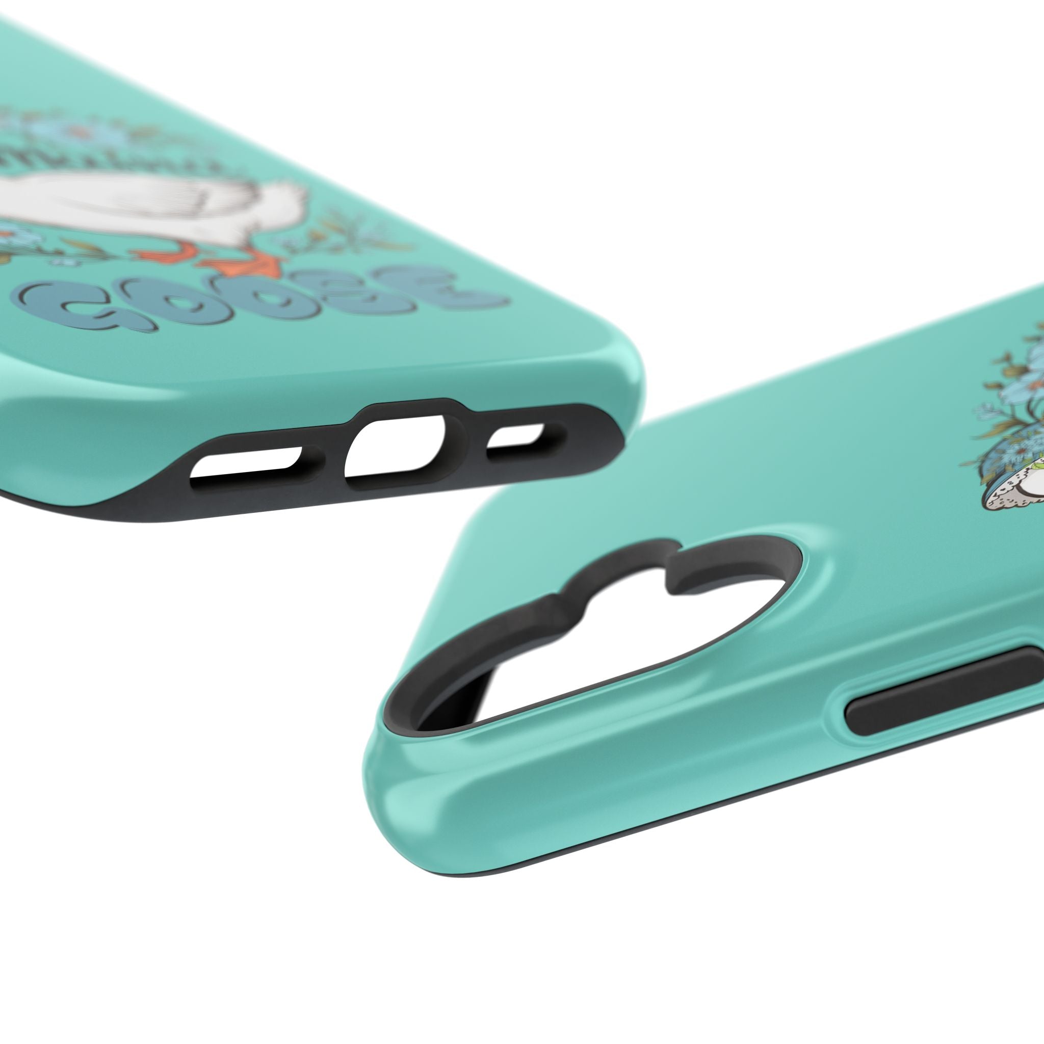 Mama Goose Phone Case — Cute Floral Goose Magnetic Impact‑Resistant Cover