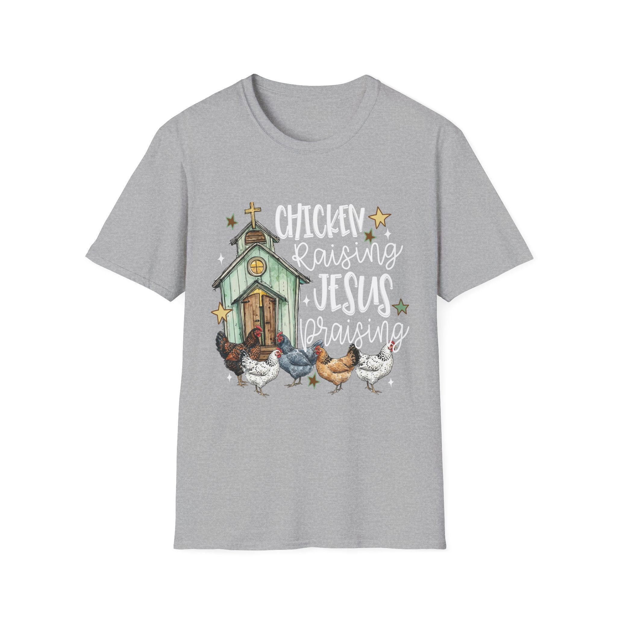 Chicken Raising, Jesus Praising T-Shirt