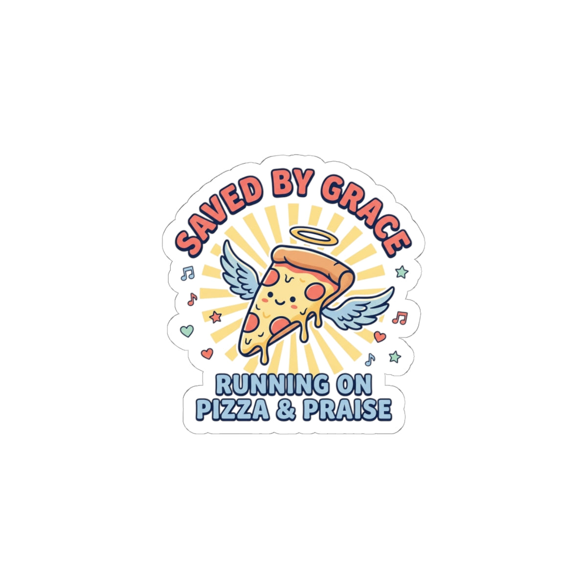 Saved By Grace Sticker | Christian Memes, Church Camp Vibe