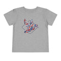 Toddler Tee — Patriotic Patchwork Dove Graphic (4th of July, Memorial Day)