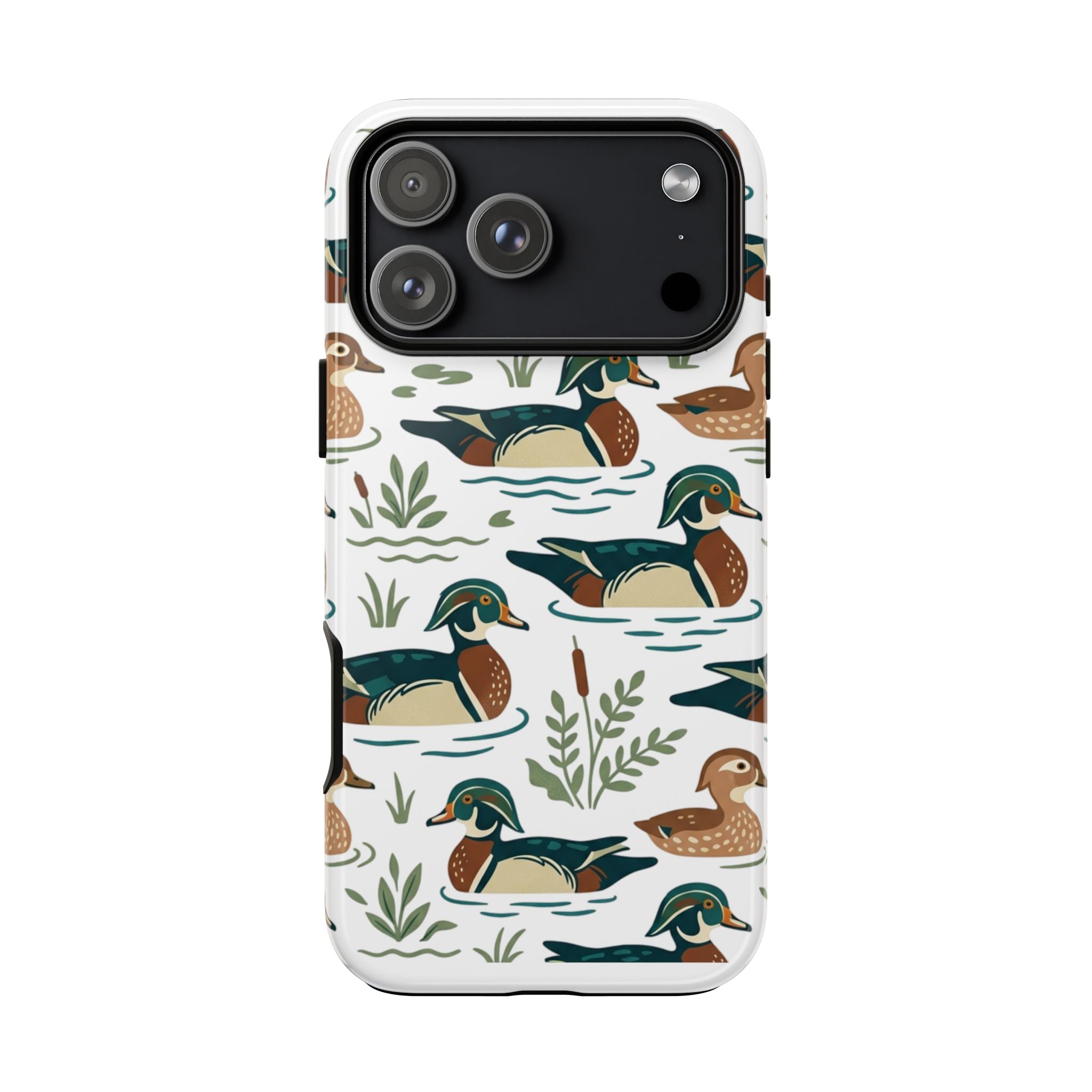 Duck Pattern Phone Case — Cute Woodland Waterfowl iPhone Case