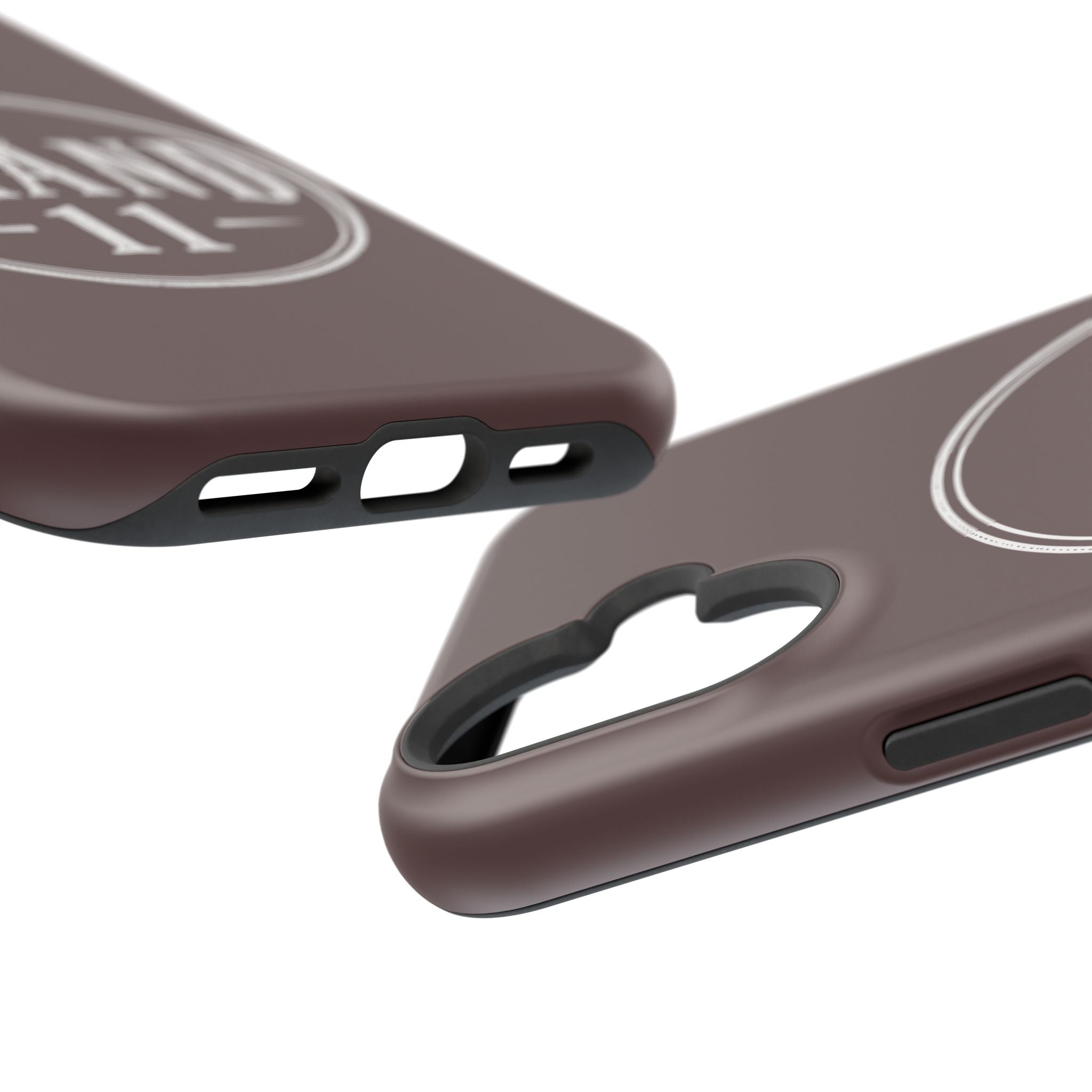 Magnetic Impact-Resistant Phone Case — Vintage 'Brand 11' Logo, MagSafe-Compatible Protective Cover