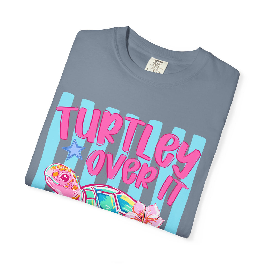Turtley Over It Sea Turtle Graphic T-Shirt