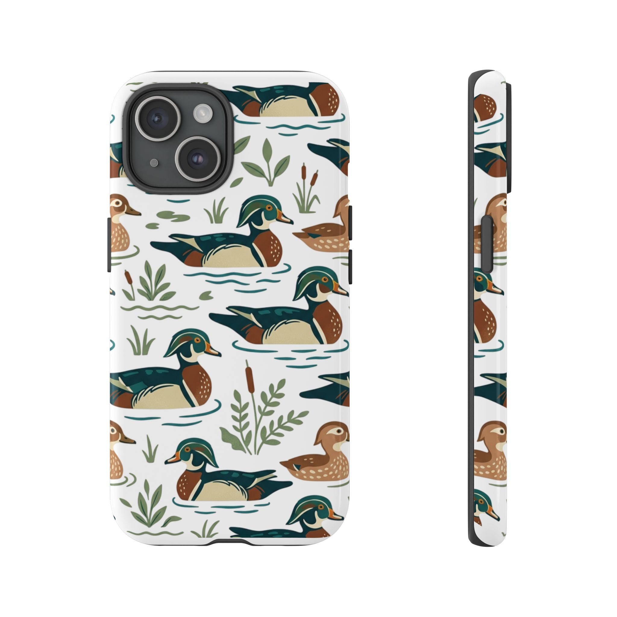 Duck Pattern Phone Case — Cute Woodland Waterfowl iPhone Case
