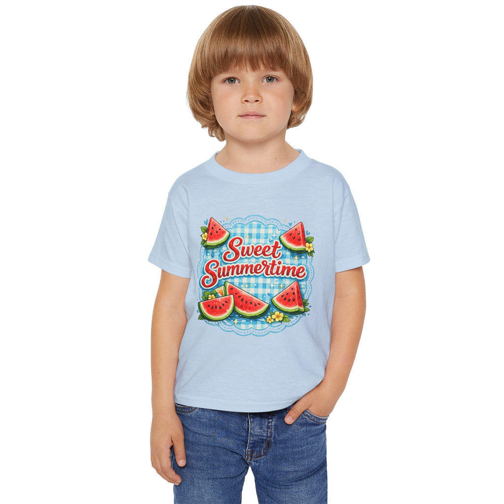 Toddler T-Shirt — "Sweet Summertime" Watermelon Summer Tee for Kids