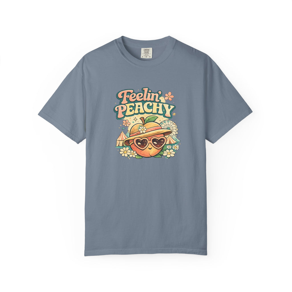 Feelin' Peachy T-Shirt – Retro Summer Peach Graphic Tee