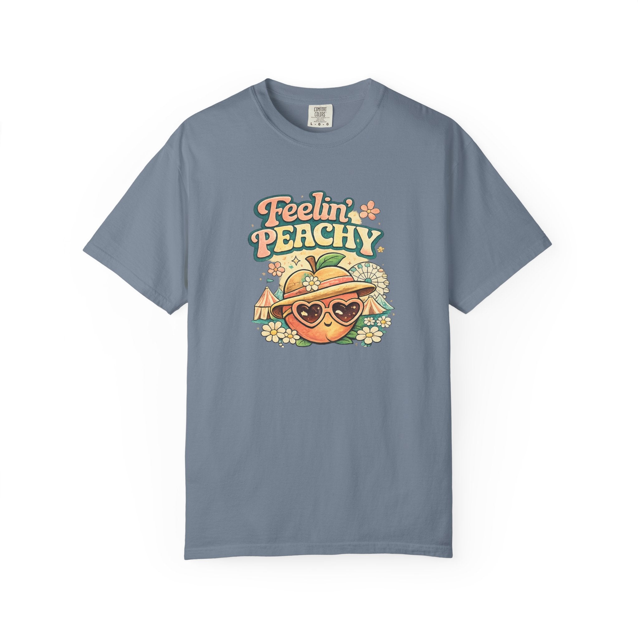 Feelin' Peachy T-Shirt – Retro Summer Peach Graphic Tee