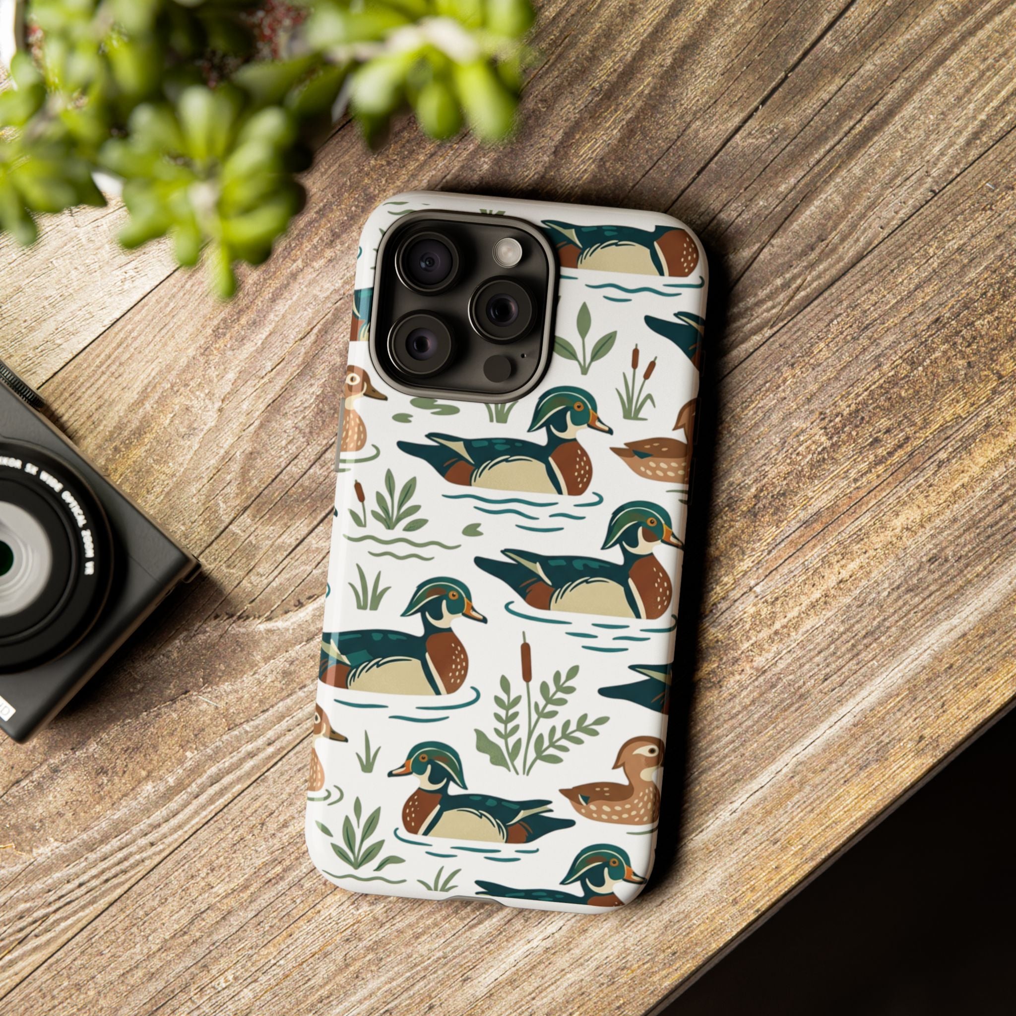 Duck Pattern Phone Case — Cute Woodland Waterfowl iPhone Case