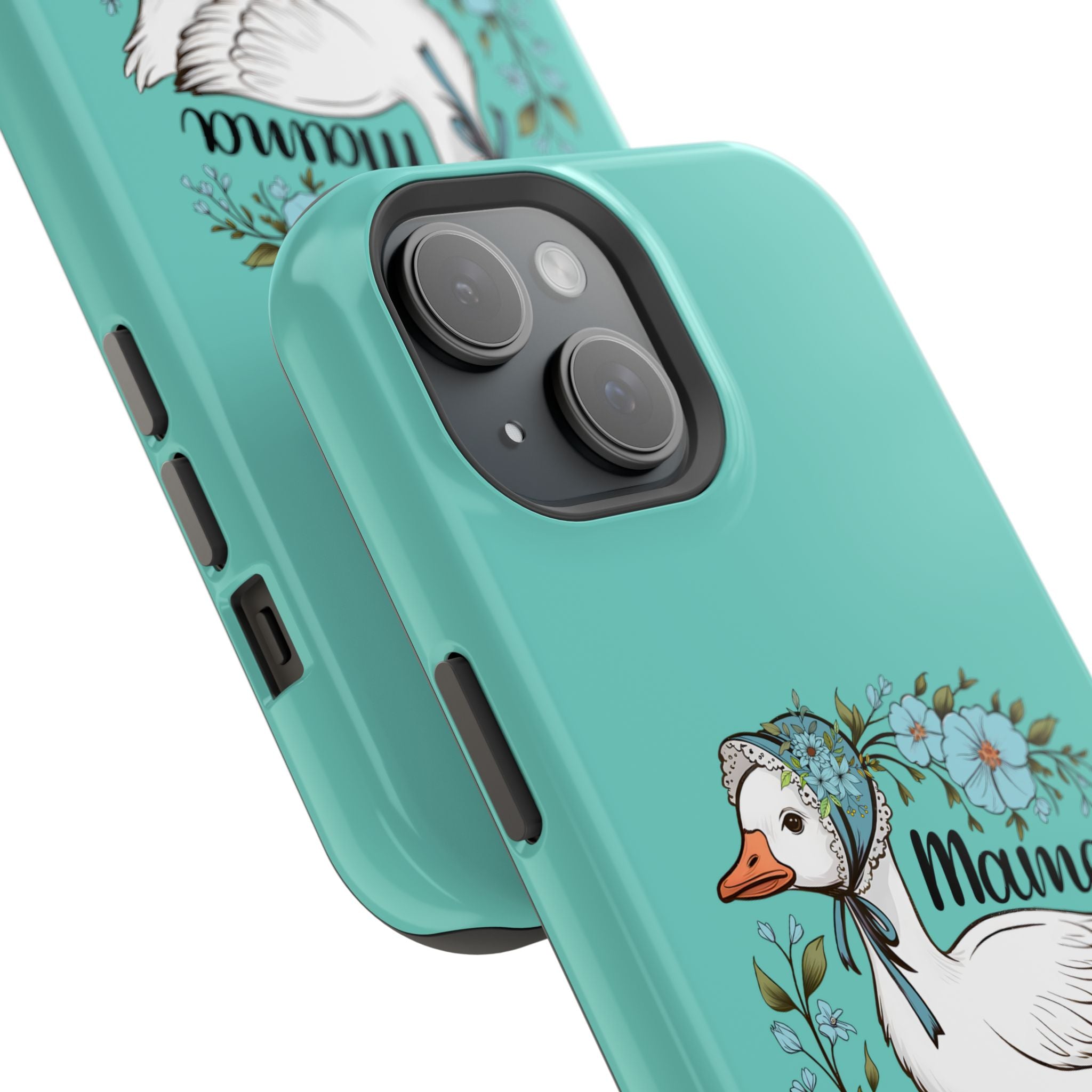 Mama Goose Phone Case — Cute Floral Goose Magnetic Impact‑Resistant Cover