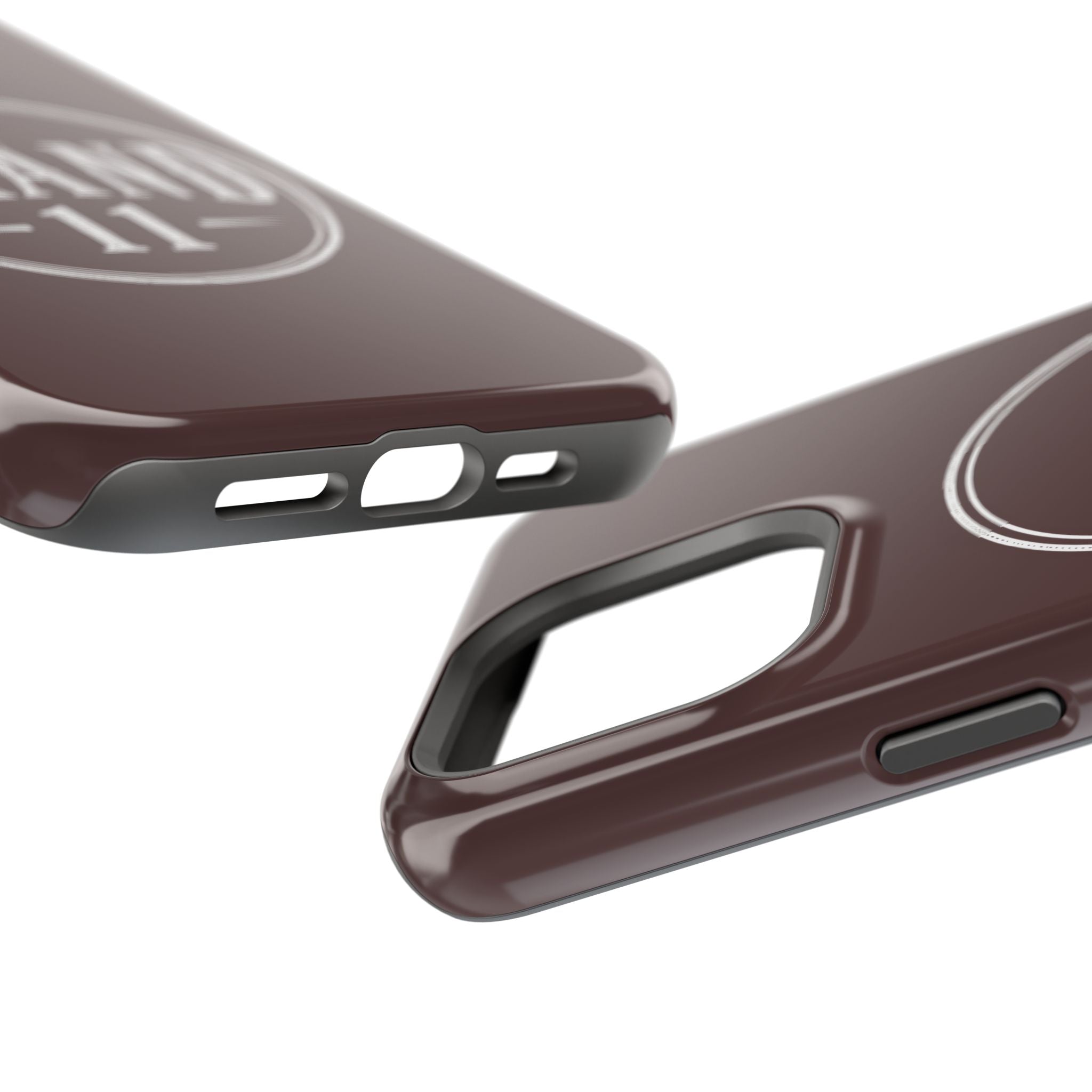 Magnetic Impact-Resistant Phone Case — Vintage 'Brand 11' Logo, MagSafe-Compatible Protective Cover