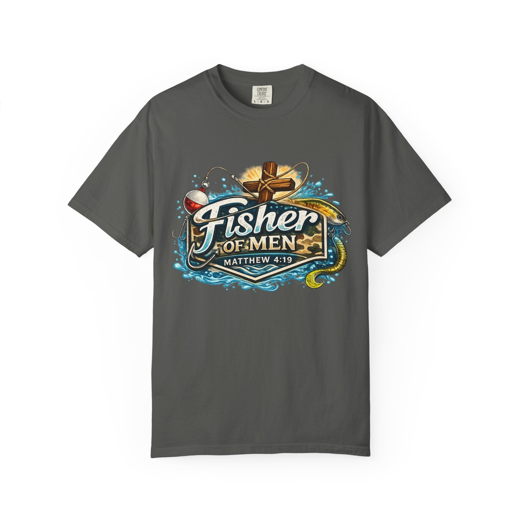 Fisher of Men T-Shirt — Matthew 4:19 Christian Fishing Tee