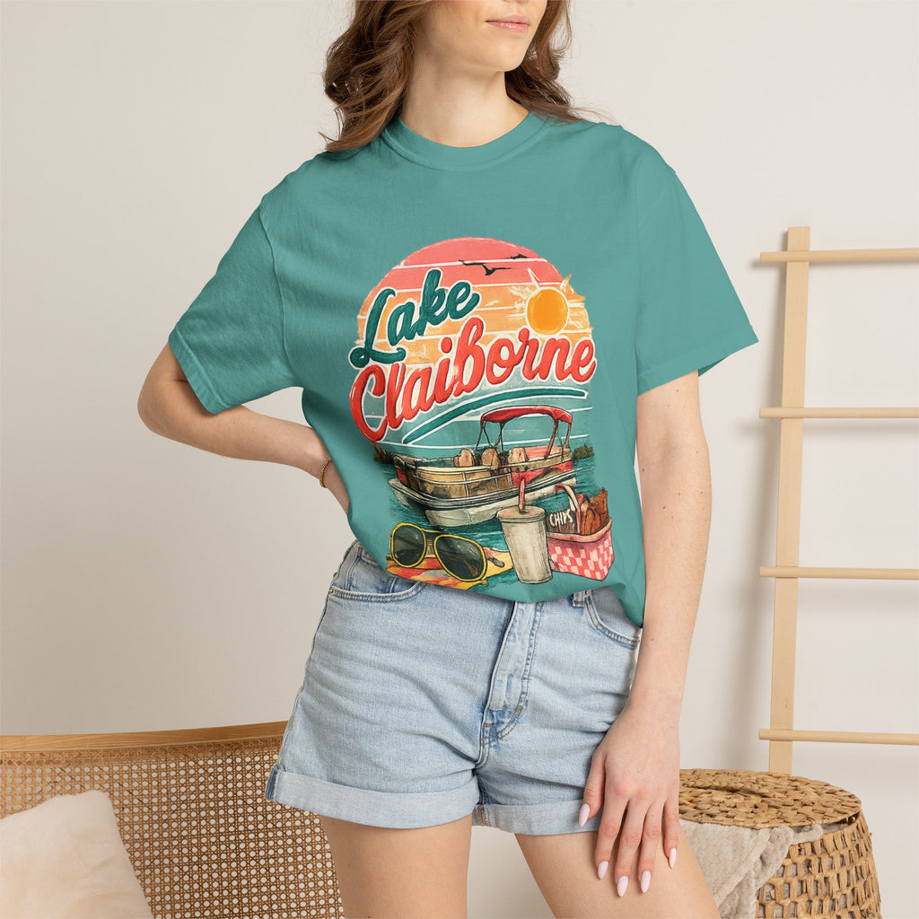 Lake Claiborne Retro Picnic T-Shirt