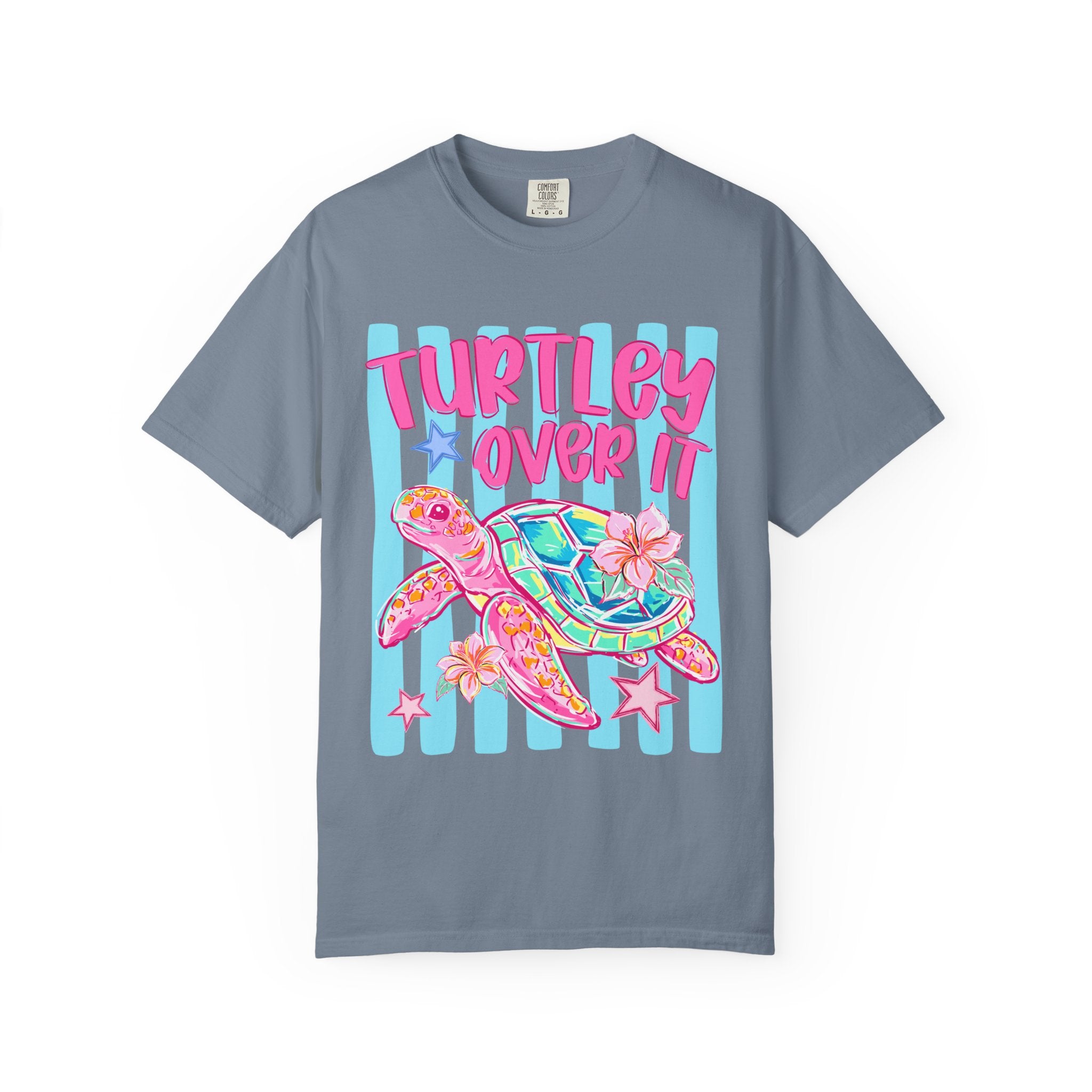 Turtley Over It Sea Turtle Graphic T-Shirt