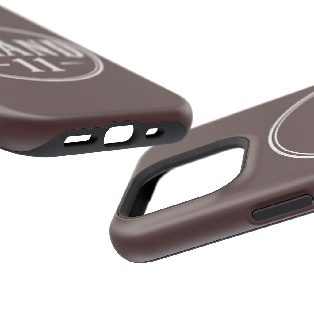 Magnetic Impact-Resistant Phone Case — Vintage 'Brand 11' Logo, MagSafe-Compatible Protective Cover