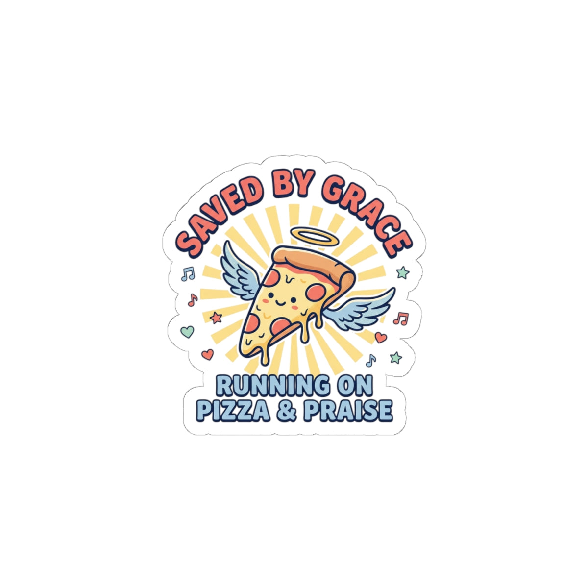 Saved By Grace Sticker | Christian Memes, Church Camp Vibe