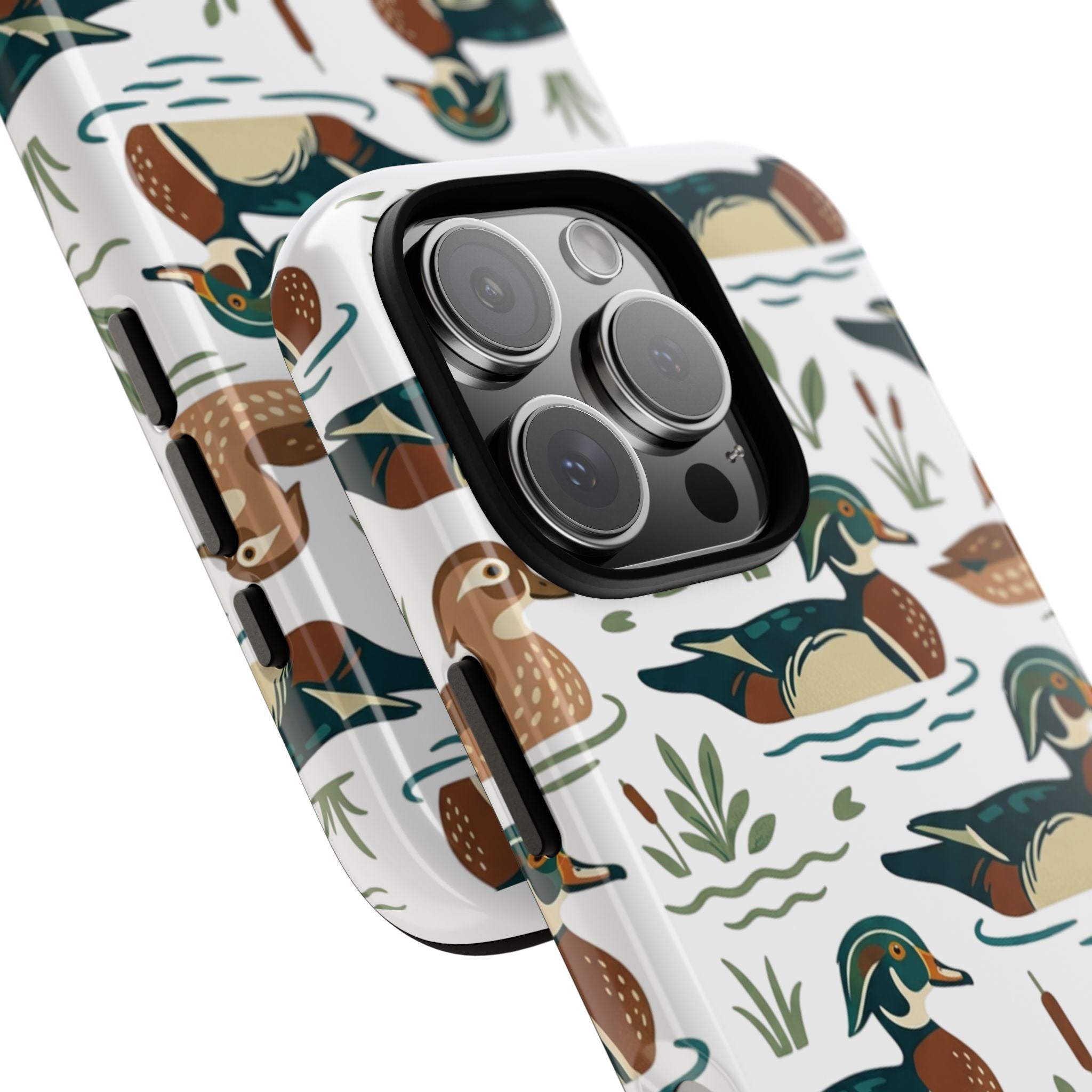 Duck Pattern Phone Case — Cute Woodland Waterfowl iPhone Case