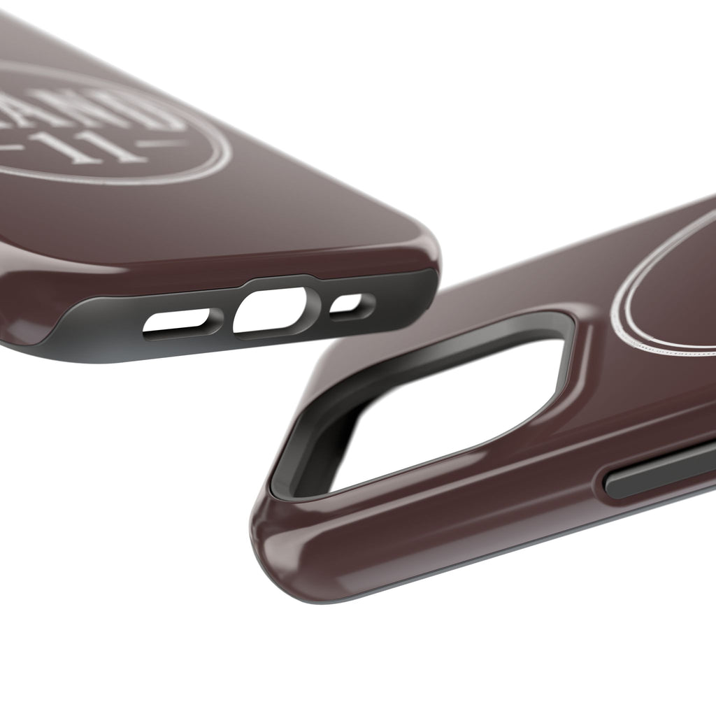 Magnetic Impact-Resistant Phone Case — Vintage 'Brand 11' Logo, MagSafe-Compatible Protective Cover
