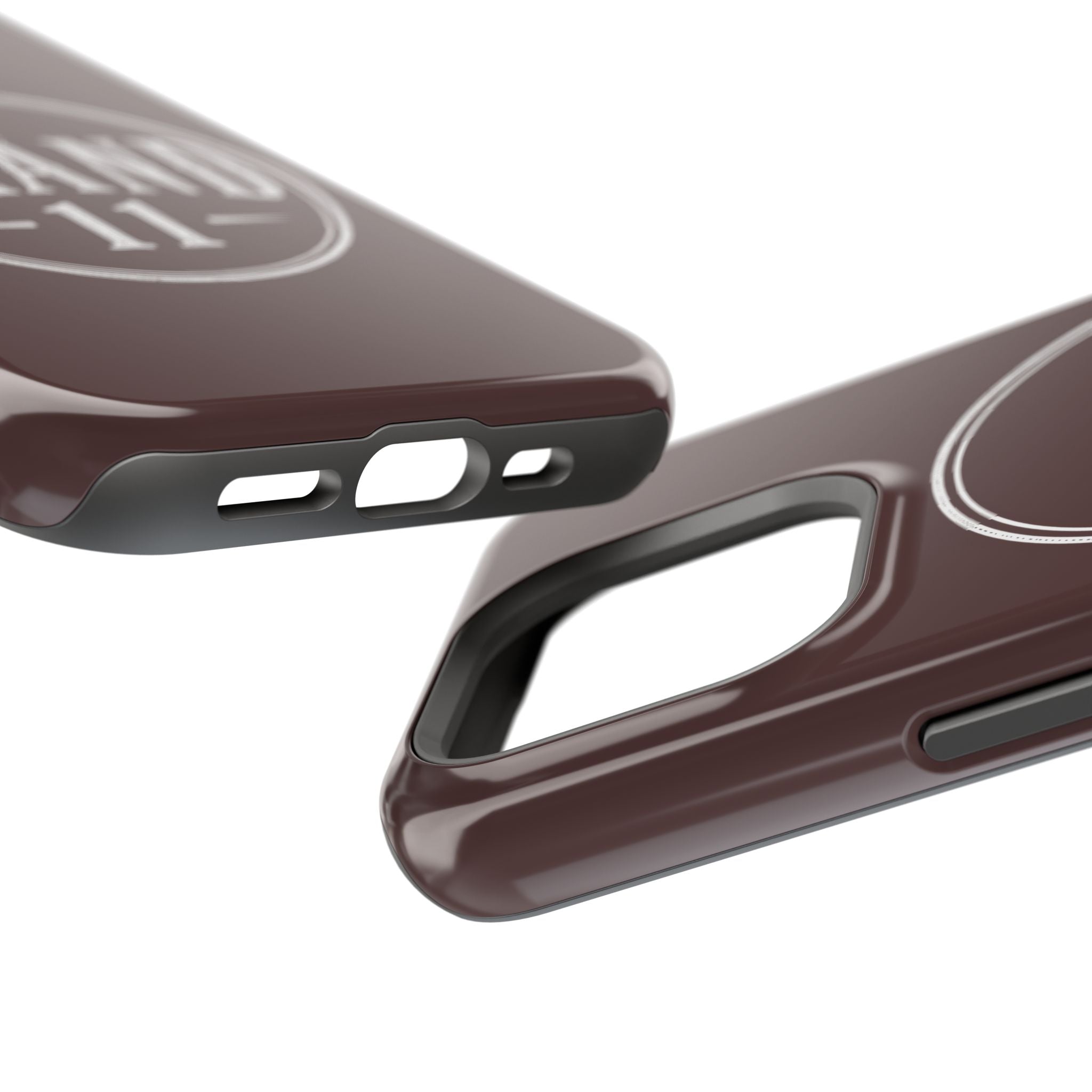 Magnetic Impact-Resistant Phone Case — Vintage 'Brand 11' Logo, MagSafe-Compatible Protective Cover