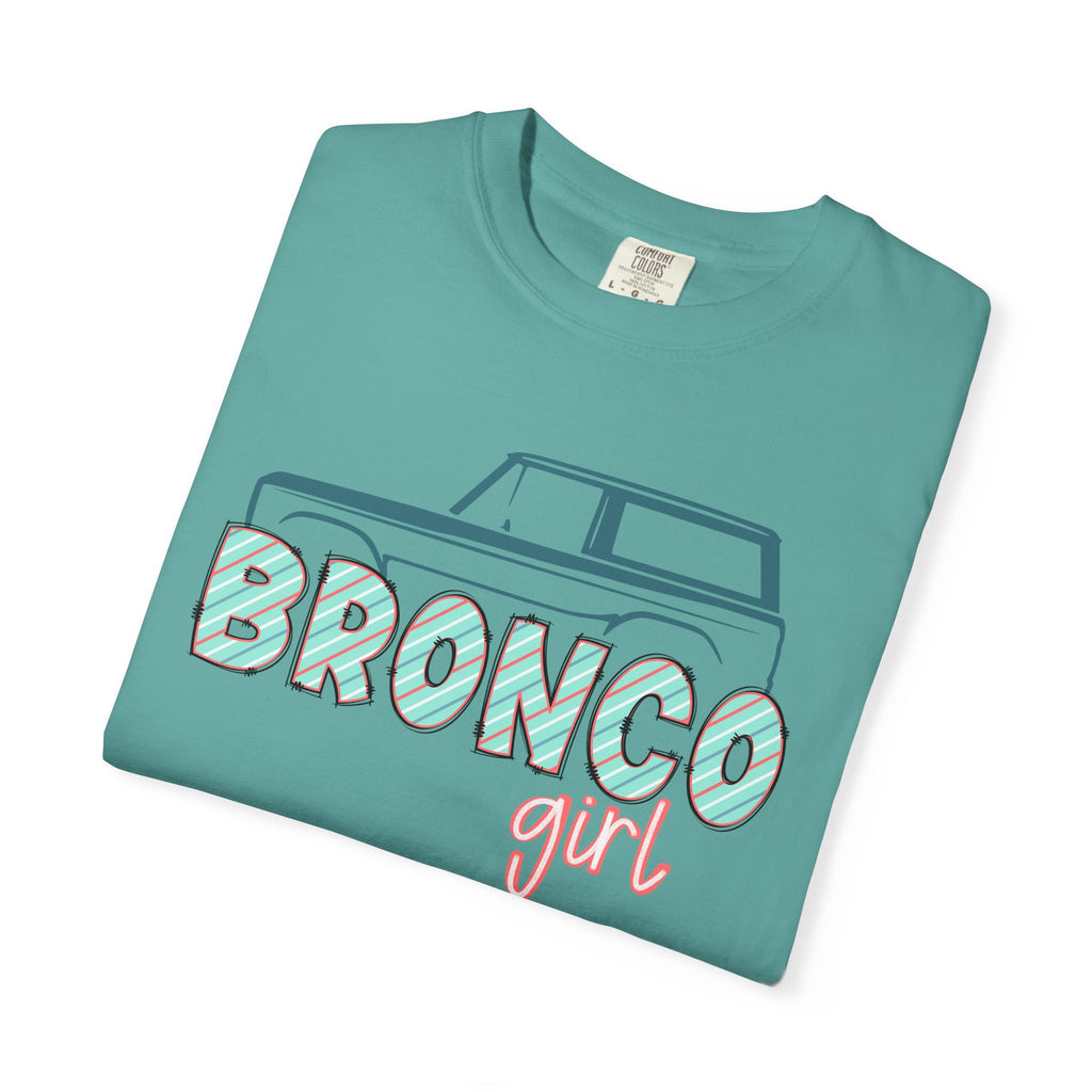 Bronco Girl T‑Shirt — Vintage SUV Graphic Tee for Women, 'Bronco Girl'