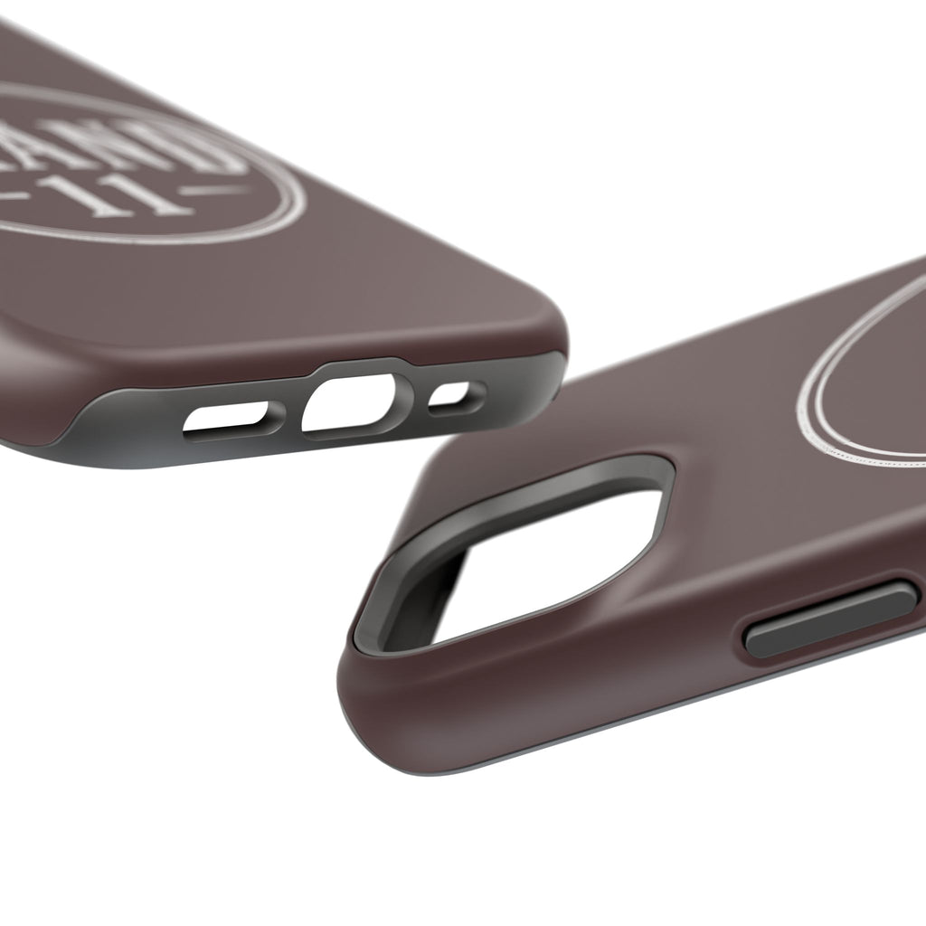 Magnetic Impact-Resistant Phone Case — Vintage 'Brand 11' Logo, MagSafe-Compatible Protective Cover
