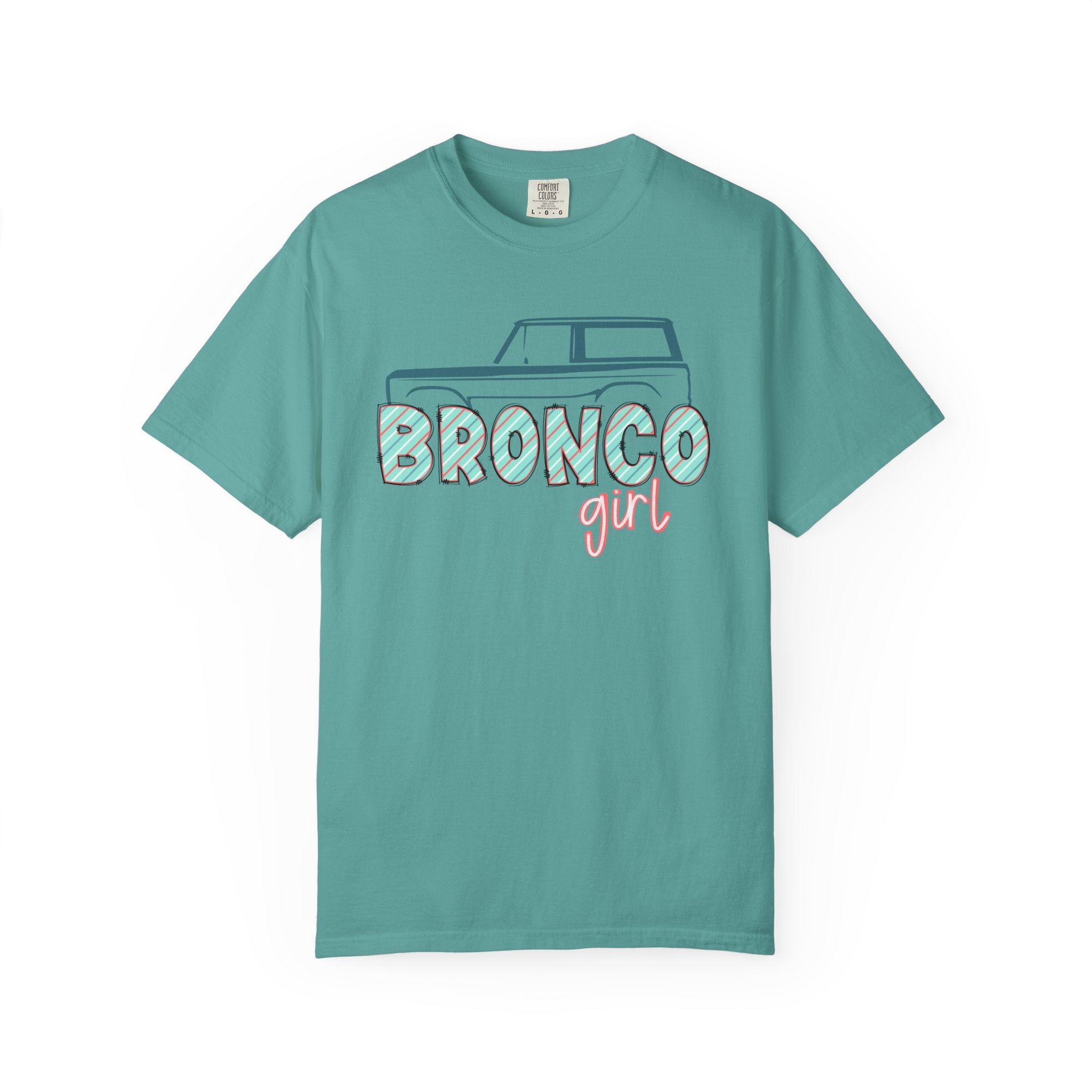 Bronco Girl T‑Shirt — Vintage SUV Graphic Tee for Women, 'Bronco Girl'