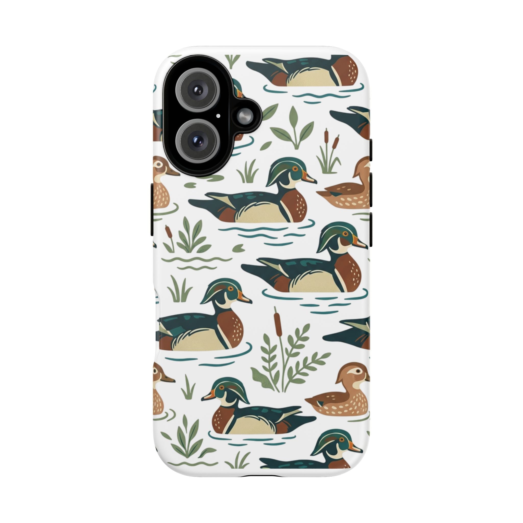 Duck Pattern Phone Case — Cute Woodland Waterfowl iPhone Case