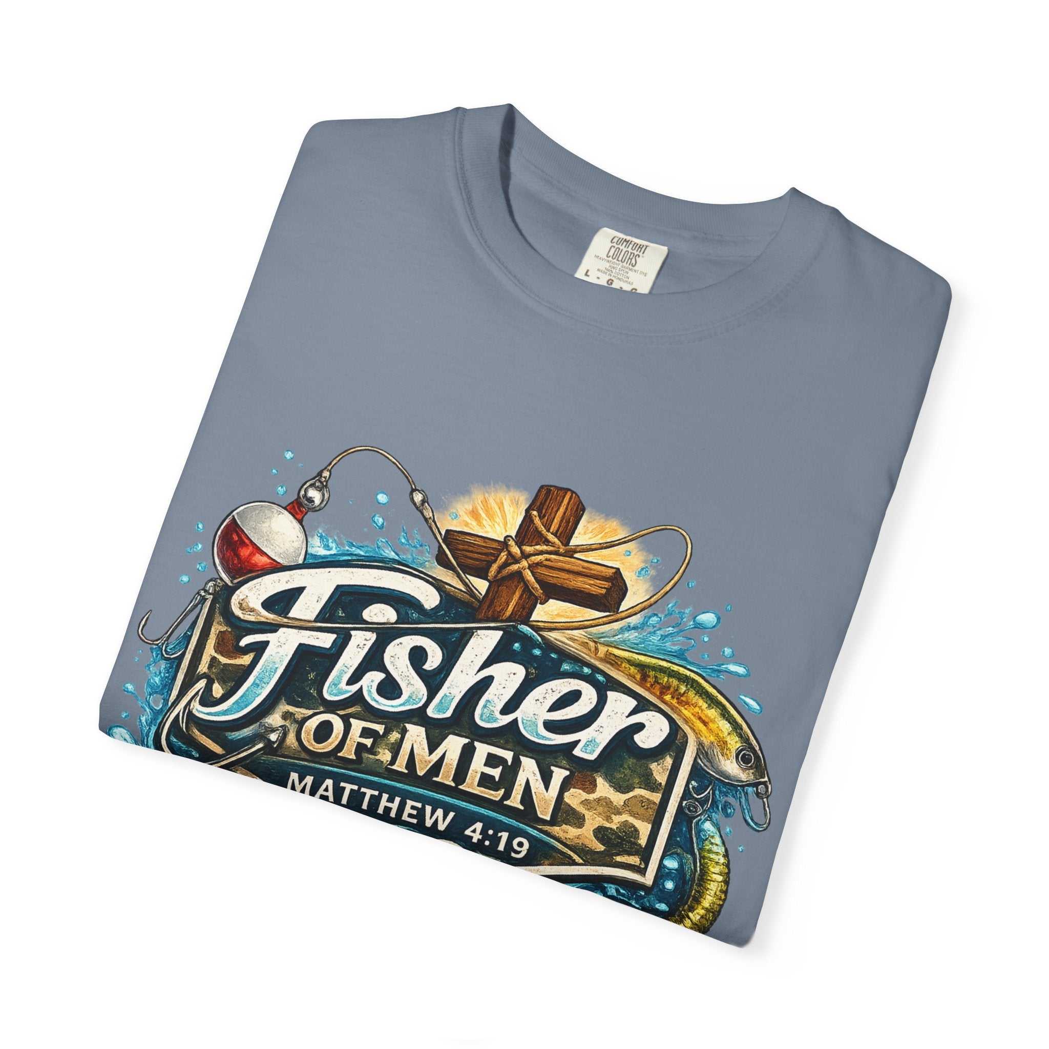 Fisher of Men T-Shirt — Matthew 4:19 Christian Fishing Tee