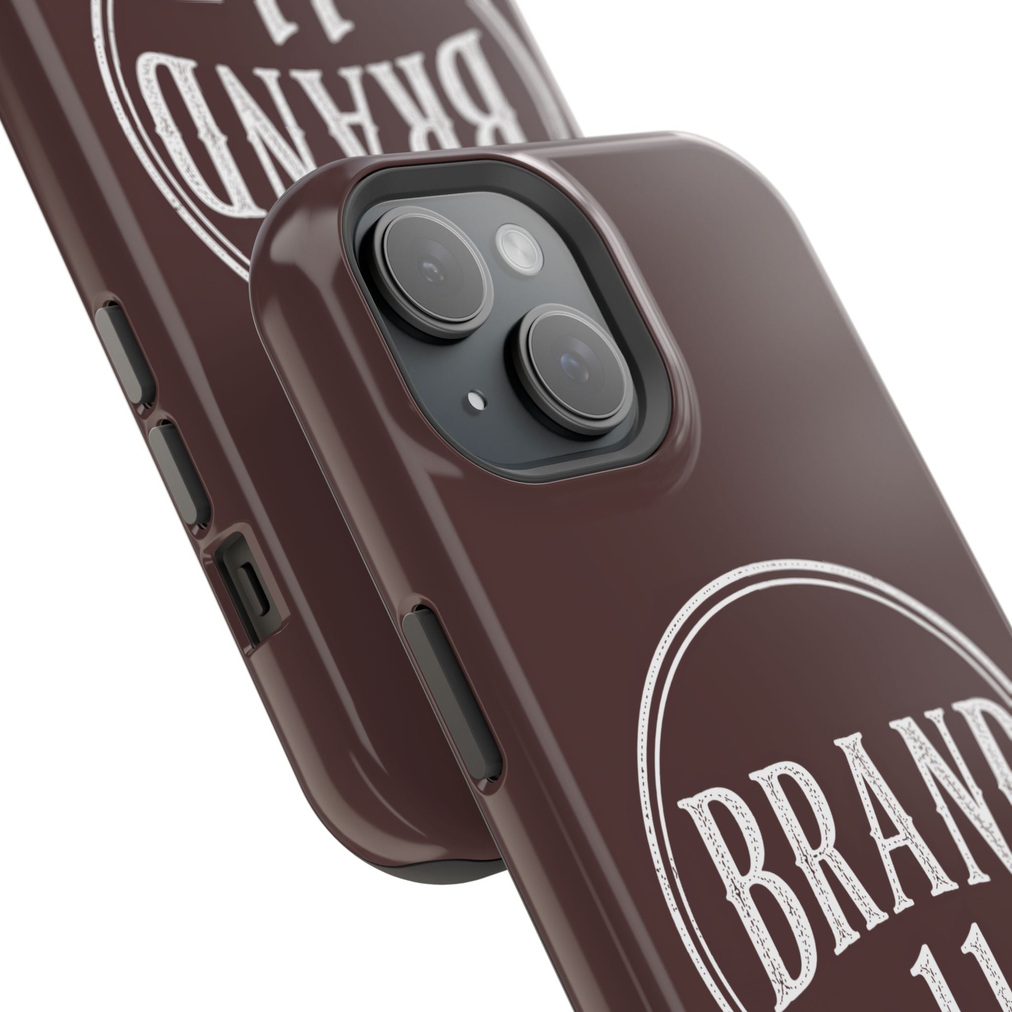 Magnetic Impact-Resistant Phone Case — Vintage 'Brand 11' Logo, MagSafe-Compatible Protective Cover