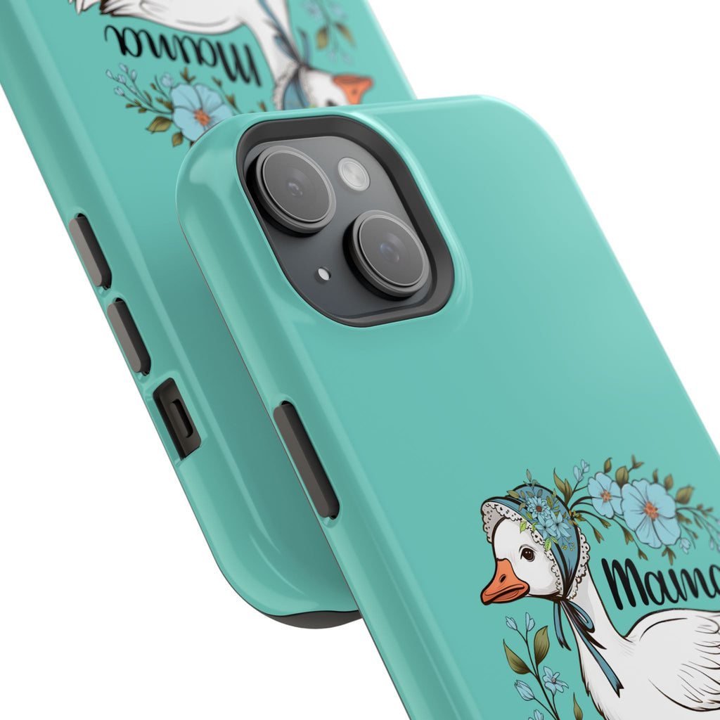 Mama Goose Phone Case — Cute Floral Goose Magnetic Impact‑Resistant Cover