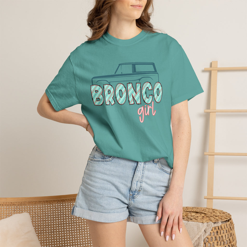 Bronco Girl T‑Shirt — Vintage SUV Graphic Tee for Women, 'Bronco Girl'