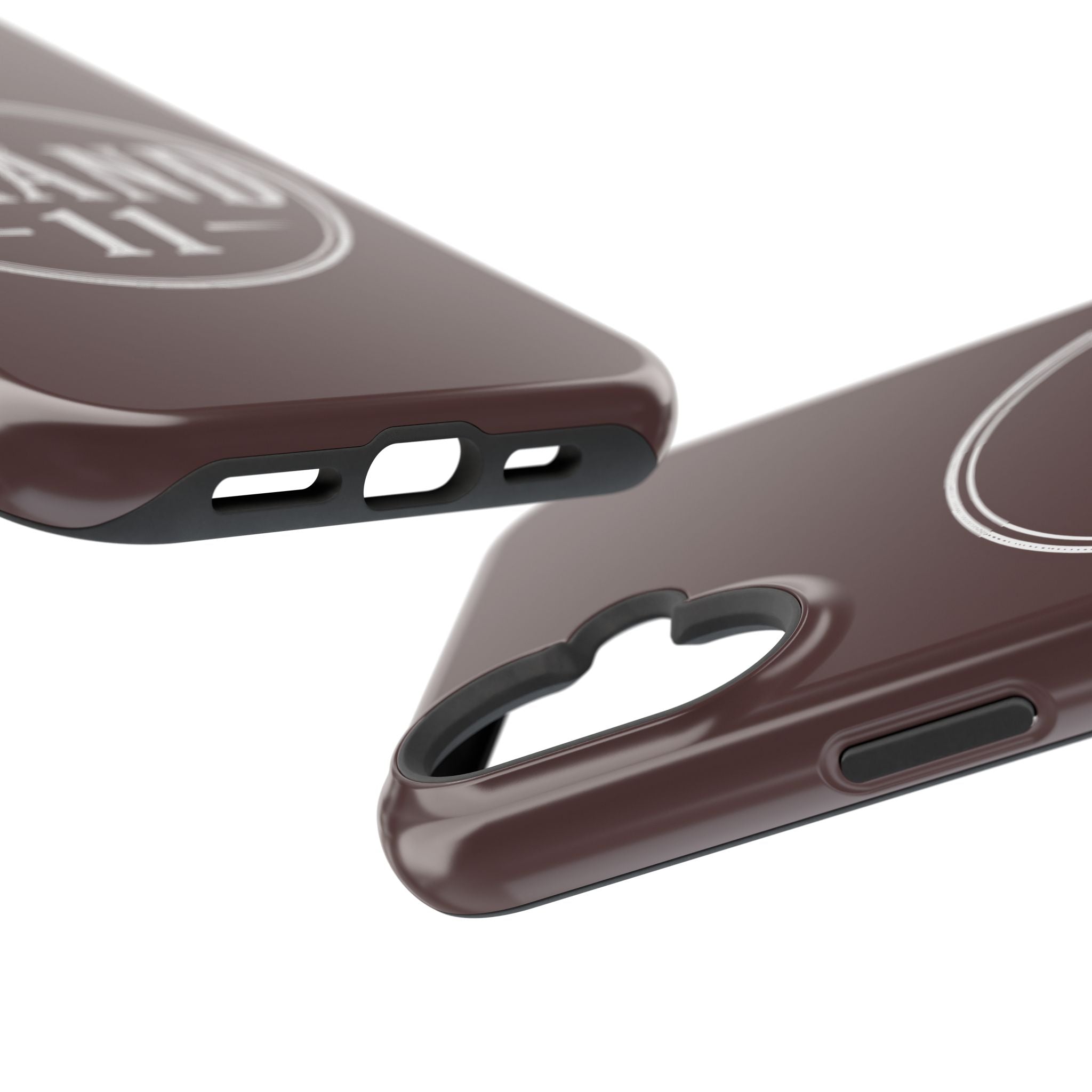 Magnetic Impact-Resistant Phone Case — Vintage 'Brand 11' Logo, MagSafe-Compatible Protective Cover