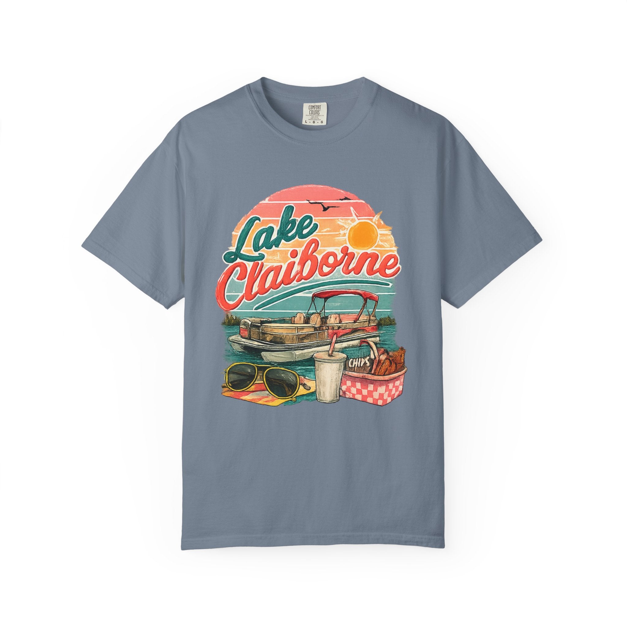 Lake Claiborne Retro Picnic T-Shirt