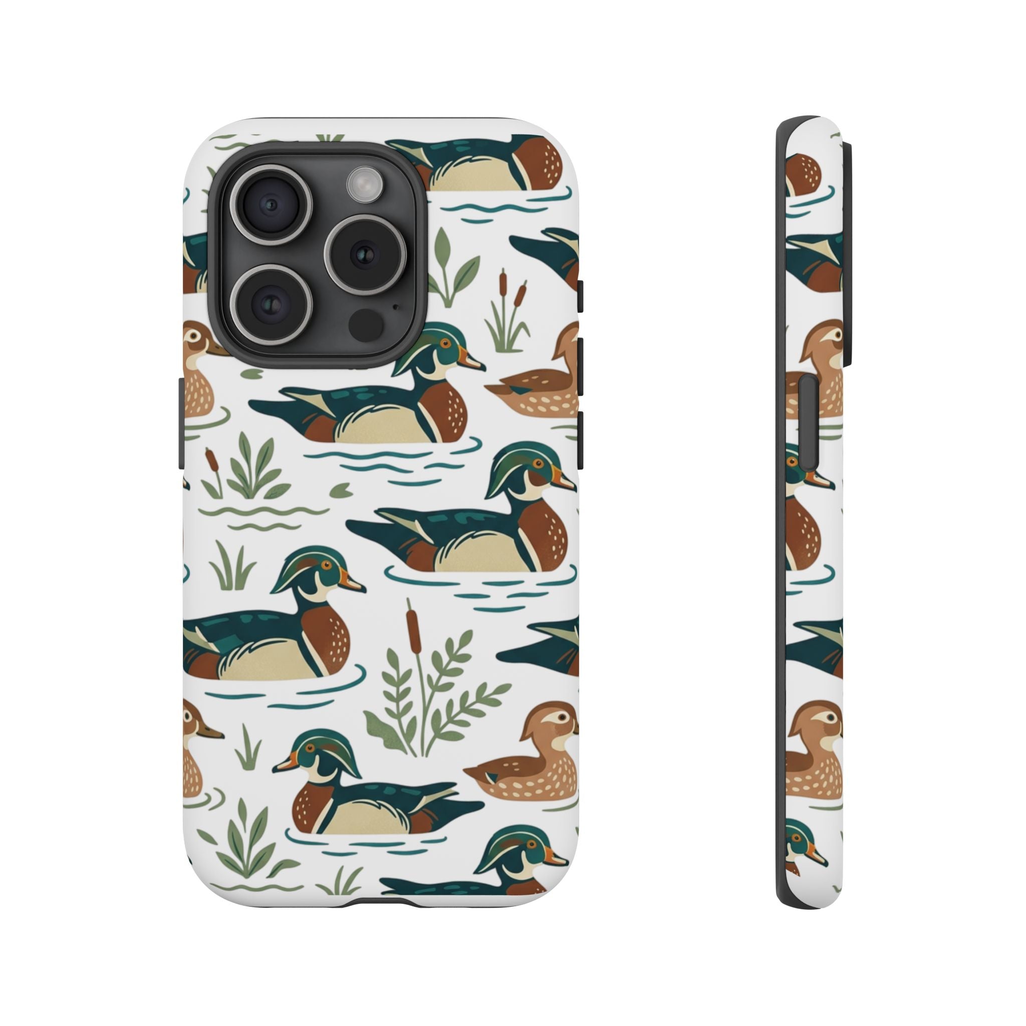 Duck Pattern Phone Case — Cute Woodland Waterfowl iPhone Case