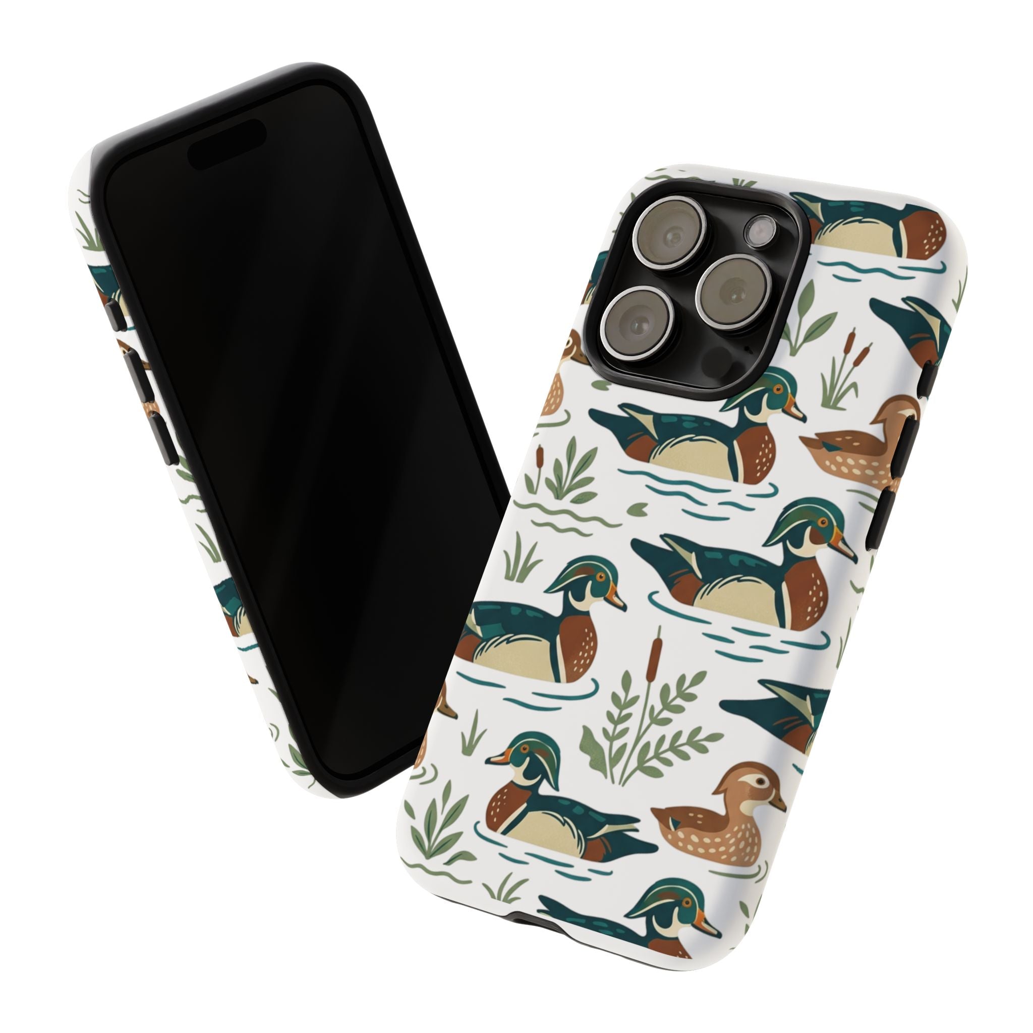 Duck Pattern Phone Case — Cute Woodland Waterfowl iPhone Case
