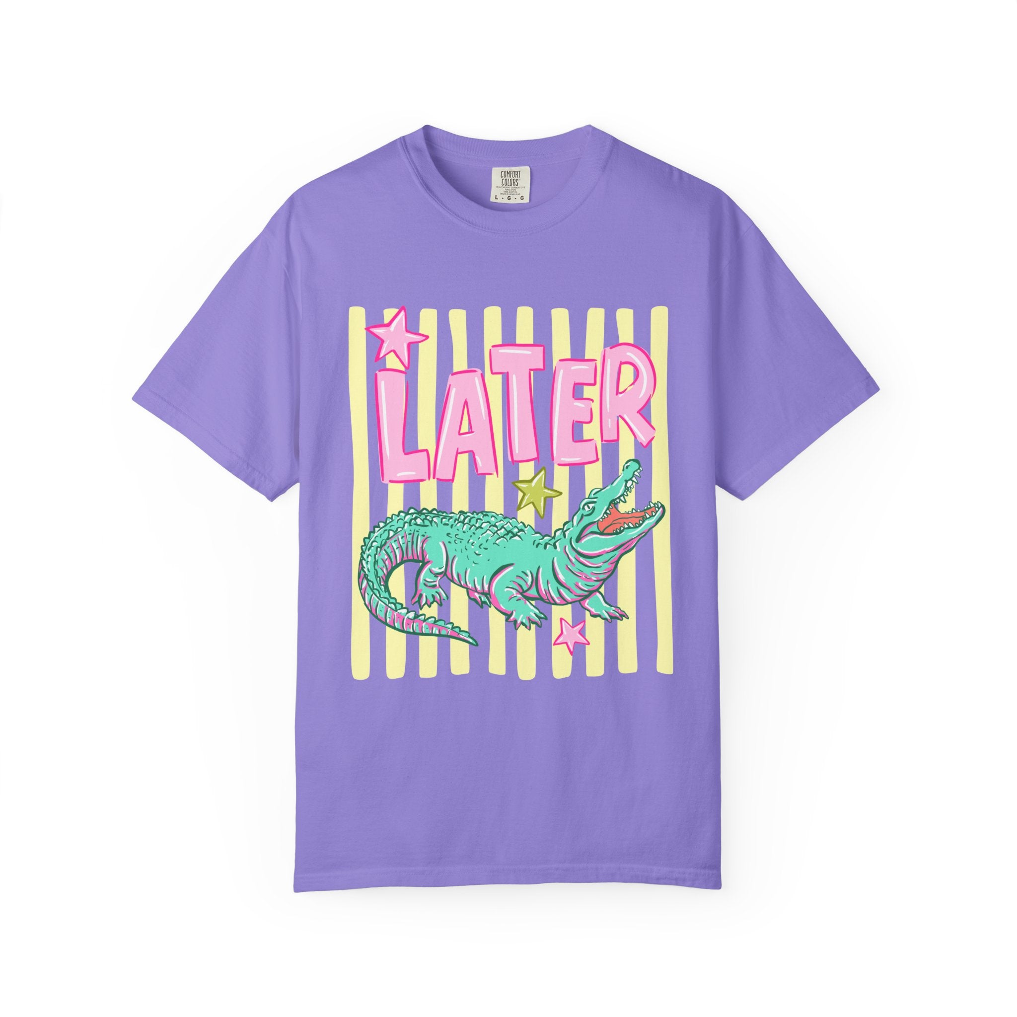 Later Gator T-Shirt — Retro Pastel Graphic Tee