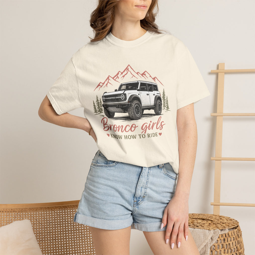 Bronco Girls T‑Shirt — "Bronco Girls Know How to Ride" Off‑Road Truck Tee