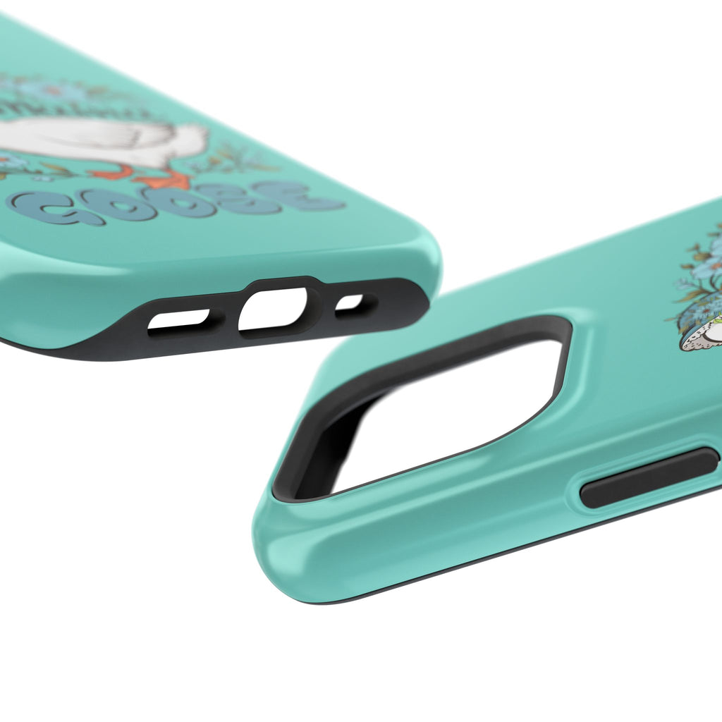 Mama Goose Phone Case — Cute Floral Goose Magnetic Impact‑Resistant Cover