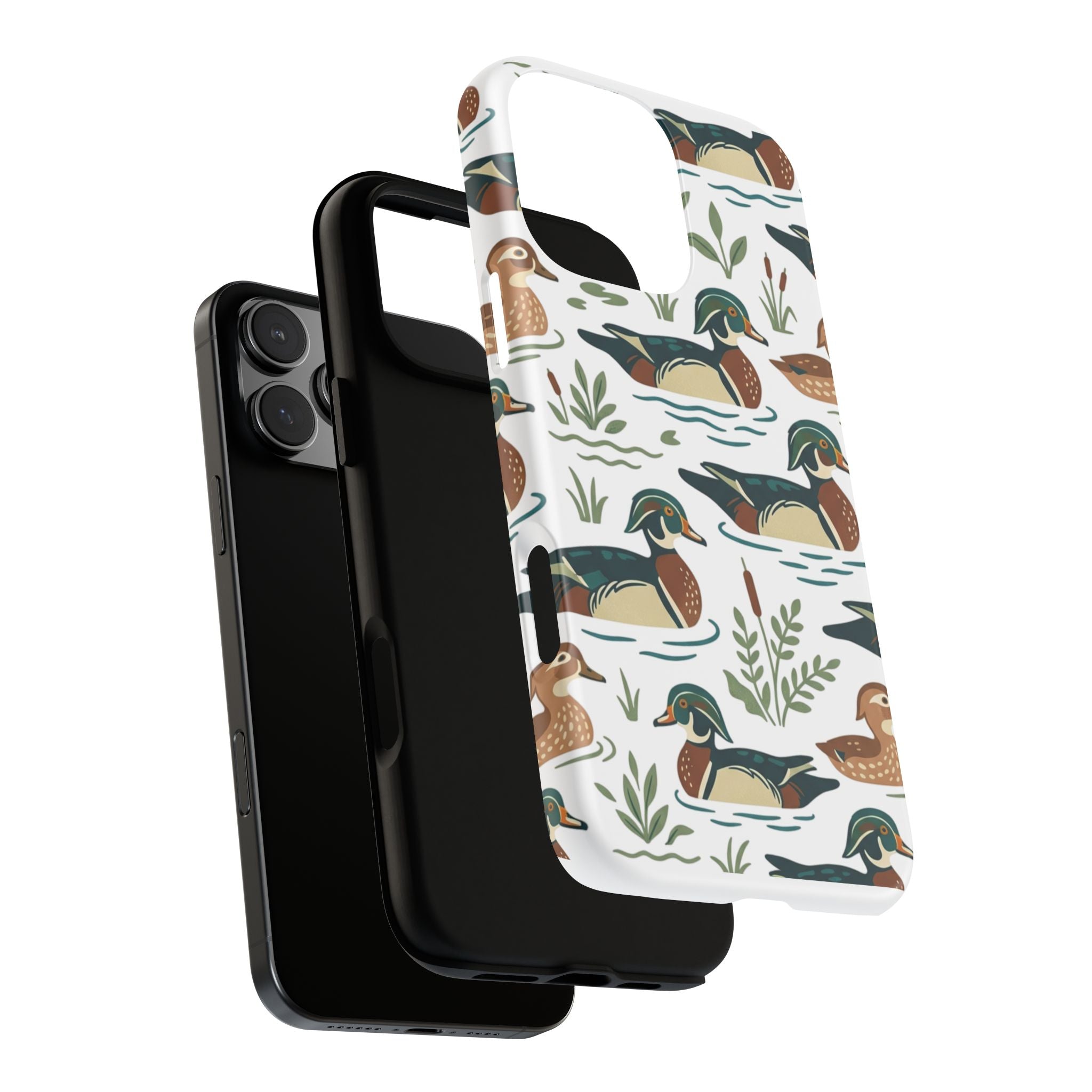 Duck Pattern Phone Case — Cute Woodland Waterfowl iPhone Case