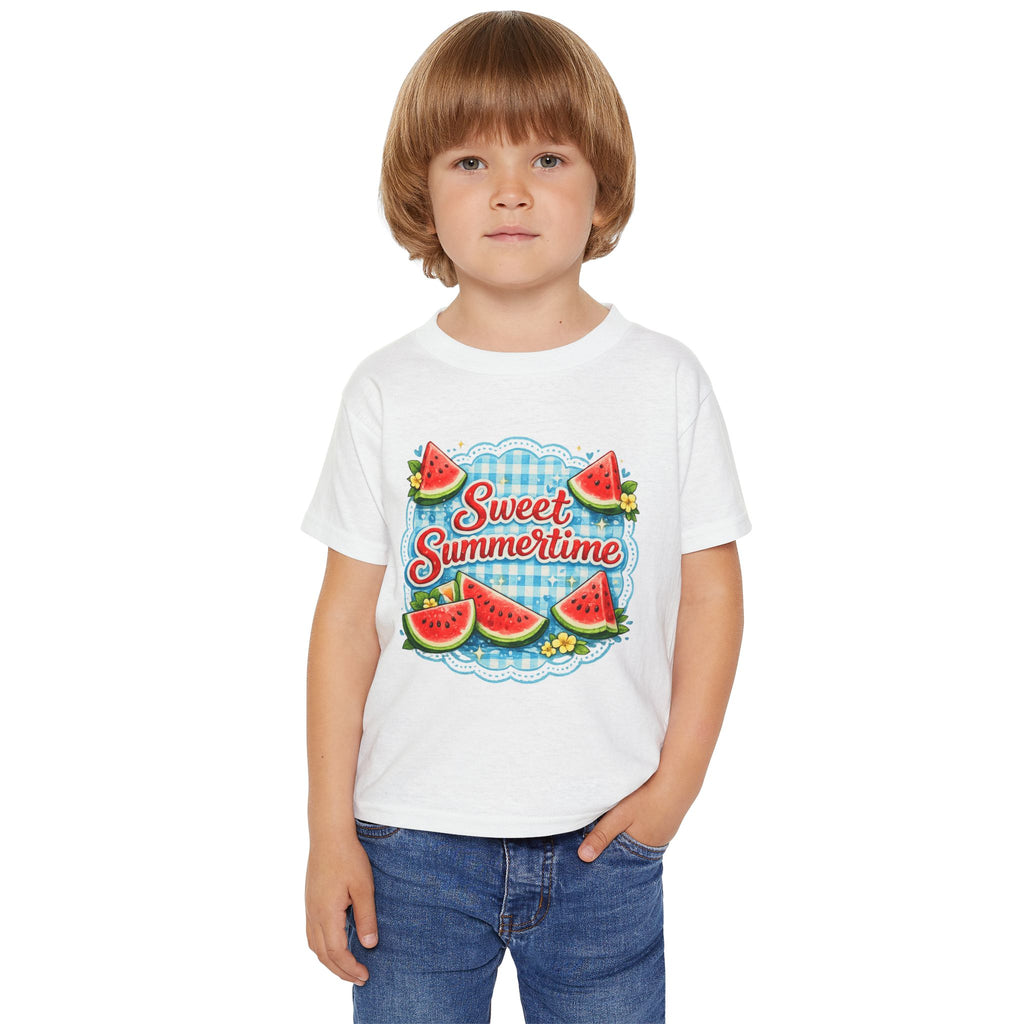 Toddler T-Shirt — "Sweet Summertime" Watermelon Summer Tee for Kids