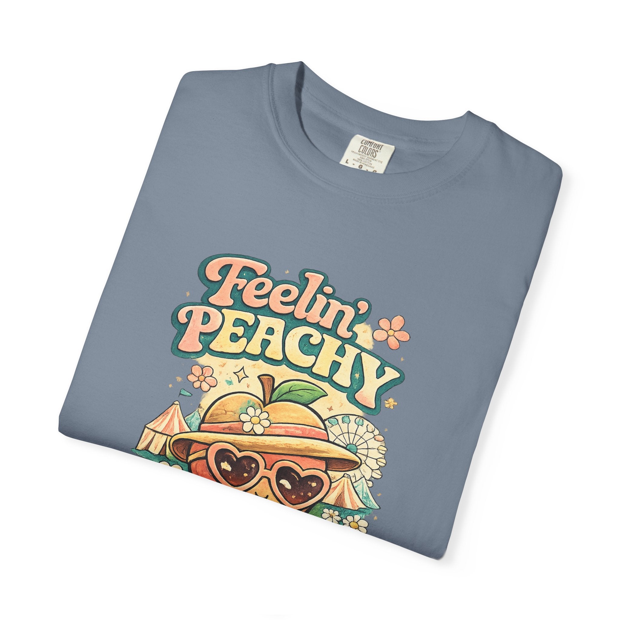 Feelin' Peachy T-Shirt – Retro Summer Peach Graphic Tee