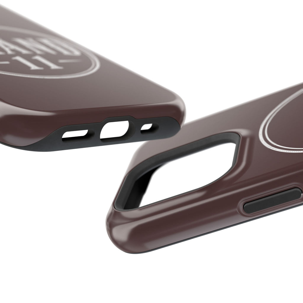 Magnetic Impact-Resistant Phone Case — Vintage 'Brand 11' Logo, MagSafe-Compatible Protective Cover