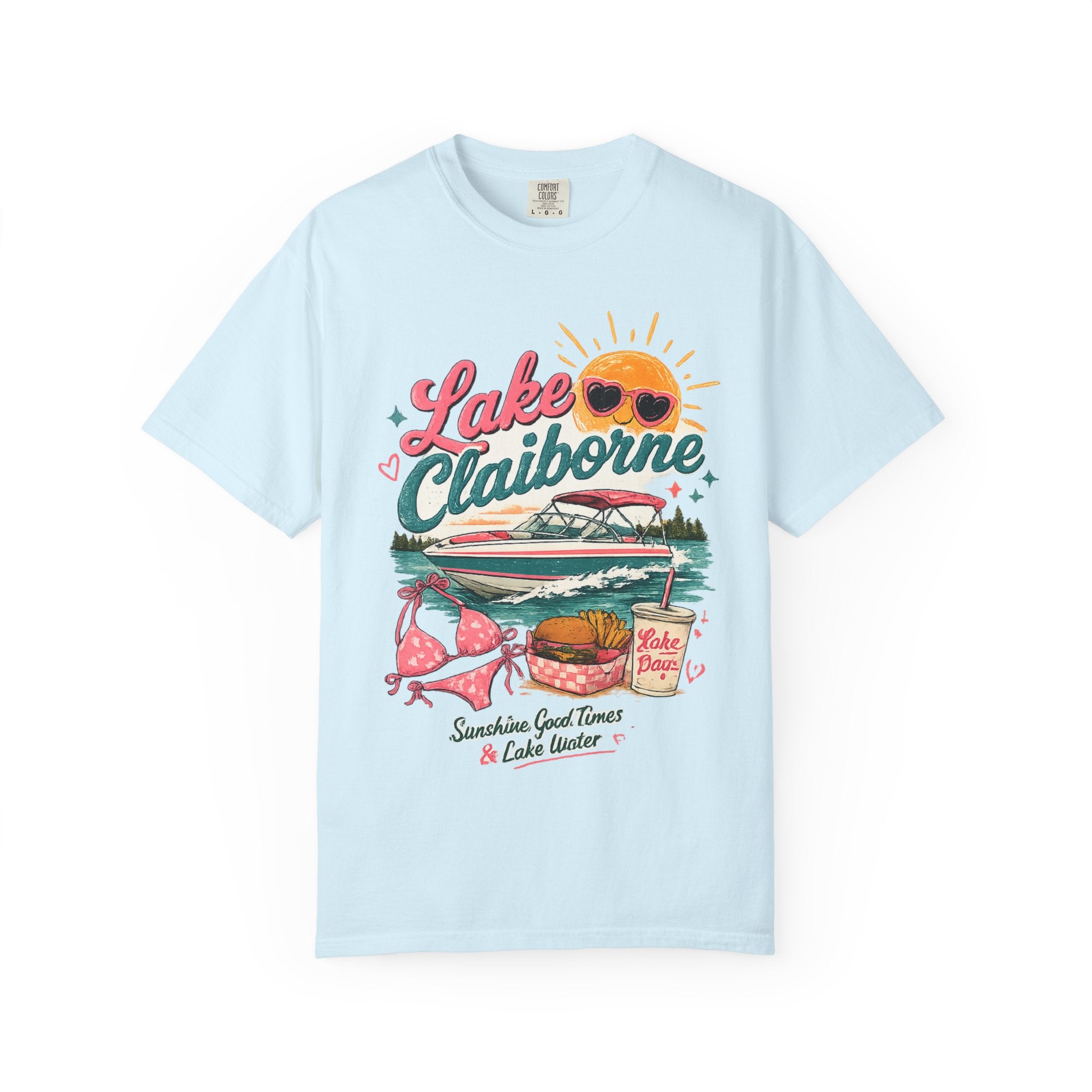 Lake Claiborne T-Shirt — Retro Lakeside Summer Graphic Tee
