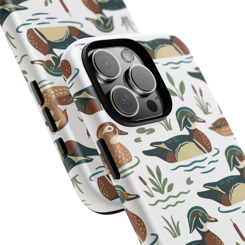 Duck Pattern Phone Case — Cute Woodland Waterfowl iPhone Case