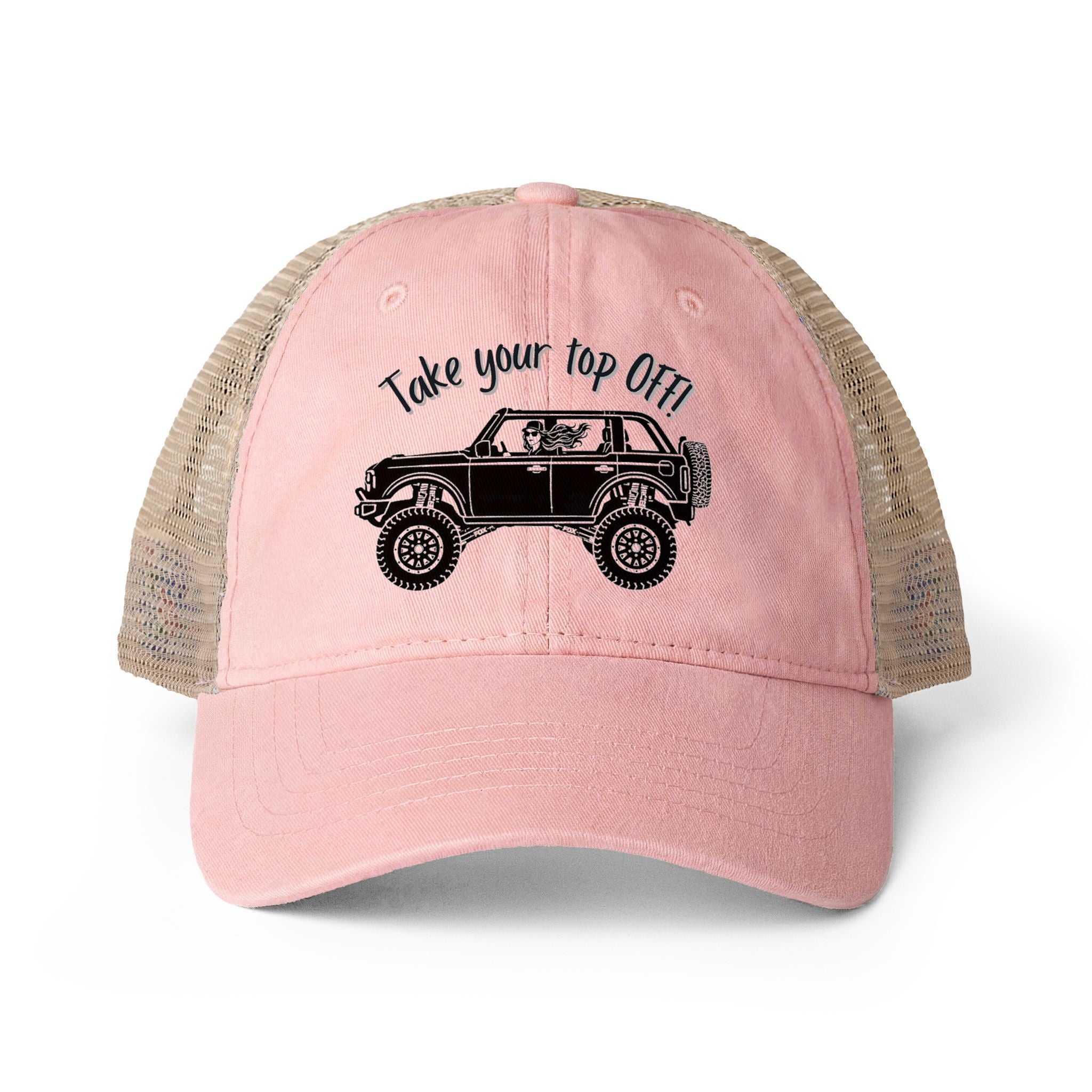 Women's Washed Mesh-Back Cap