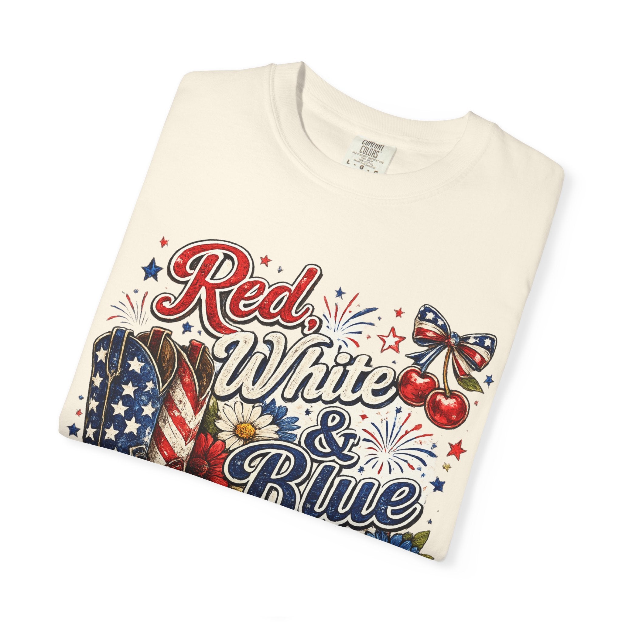 Patriotic Red White & Blue Graphic T-Shirt