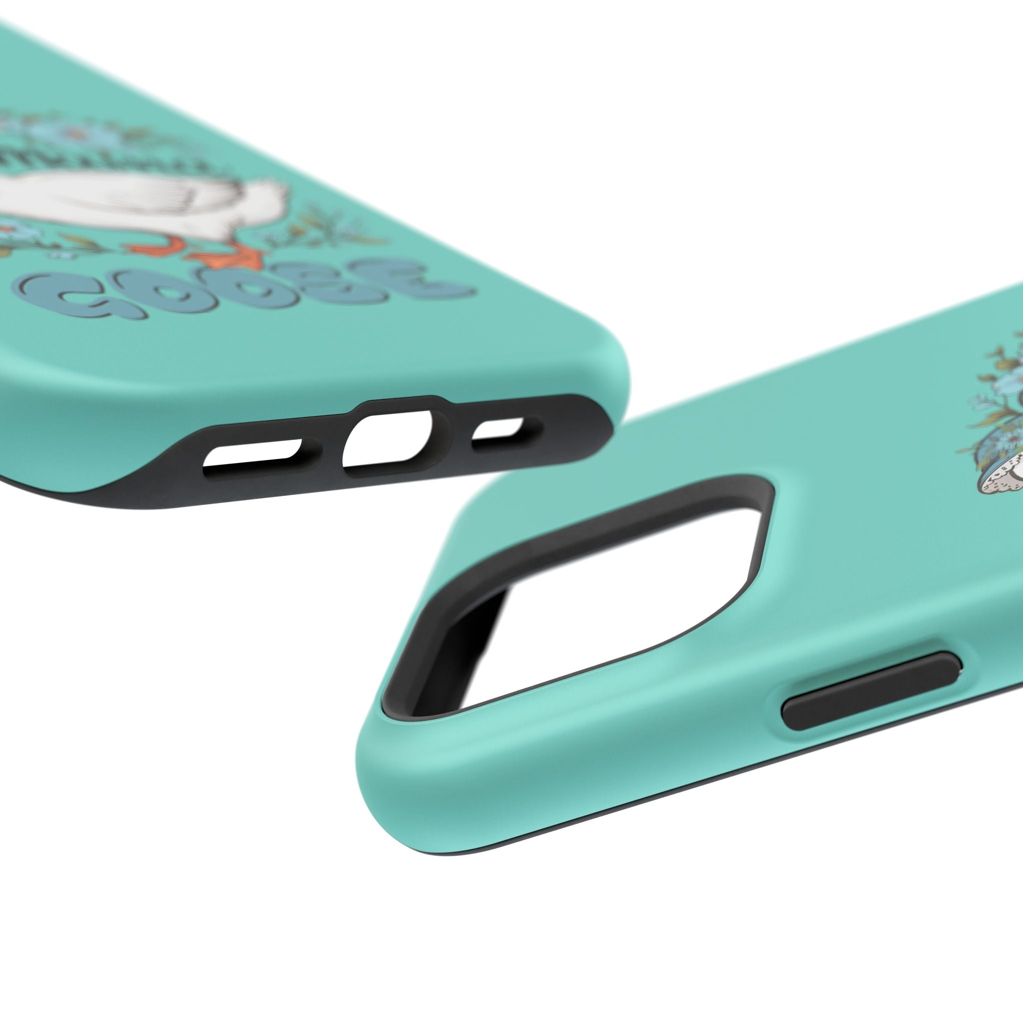 Mama Goose Phone Case — Cute Floral Goose Magnetic Impact‑Resistant Cover