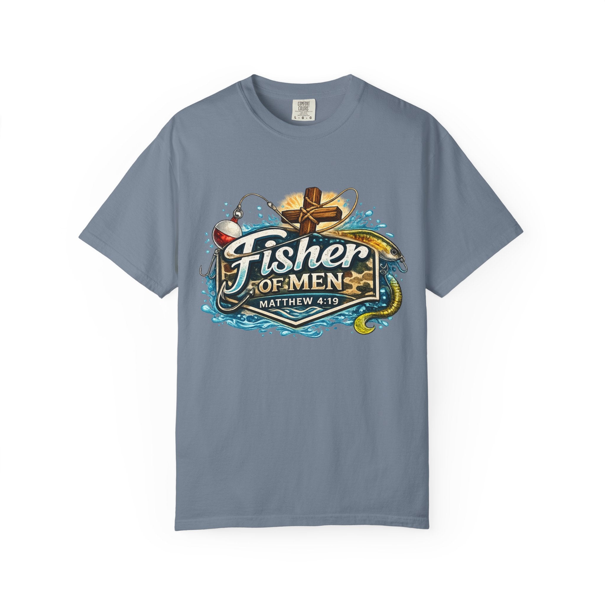 Fisher of Men T-Shirt — Matthew 4:19 Christian Fishing Tee