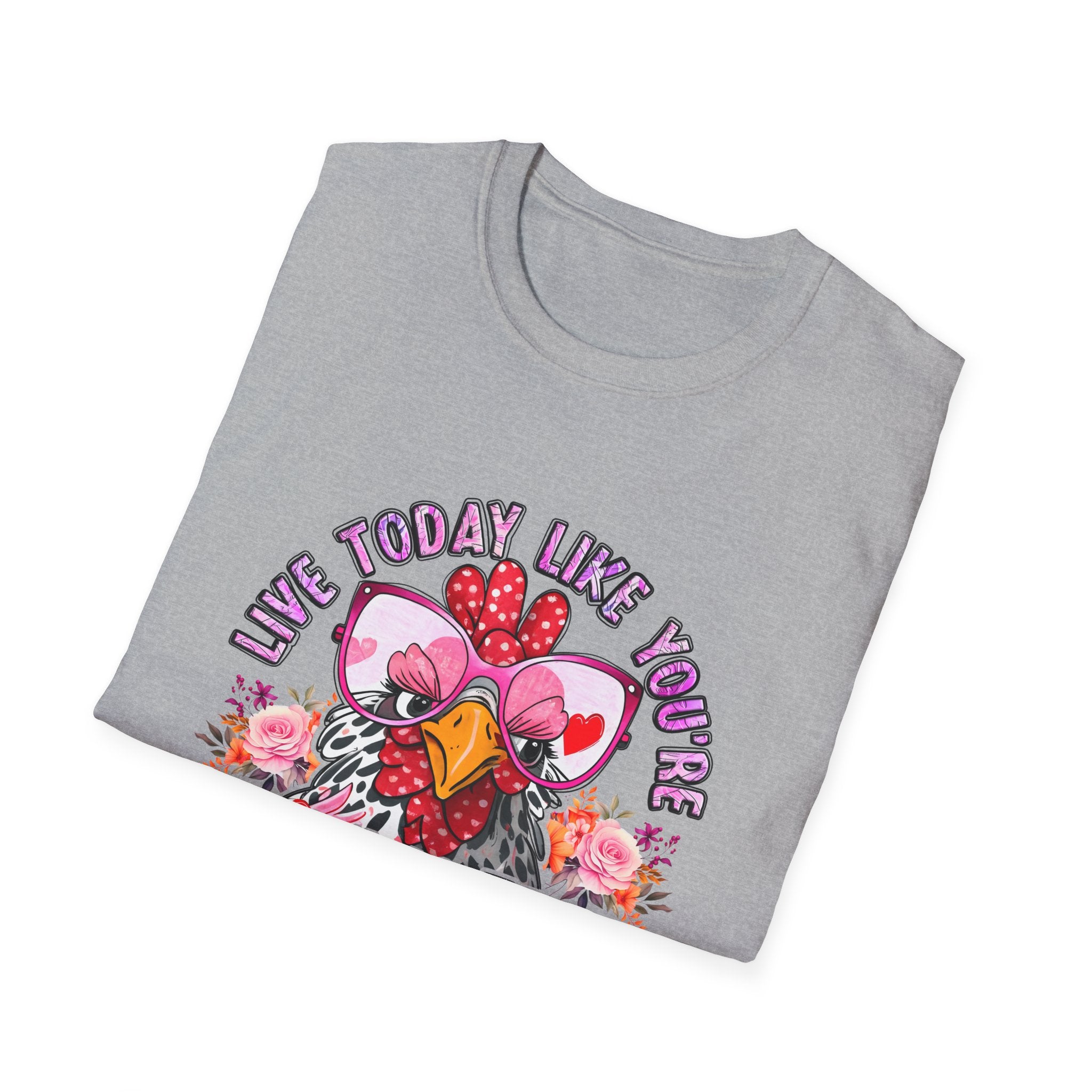 Getting Fried Tomorrow T-Shirt — Funny Retro Chicken “Live Today Like You’re Getting Fried Tomorrow” Graphic Tee