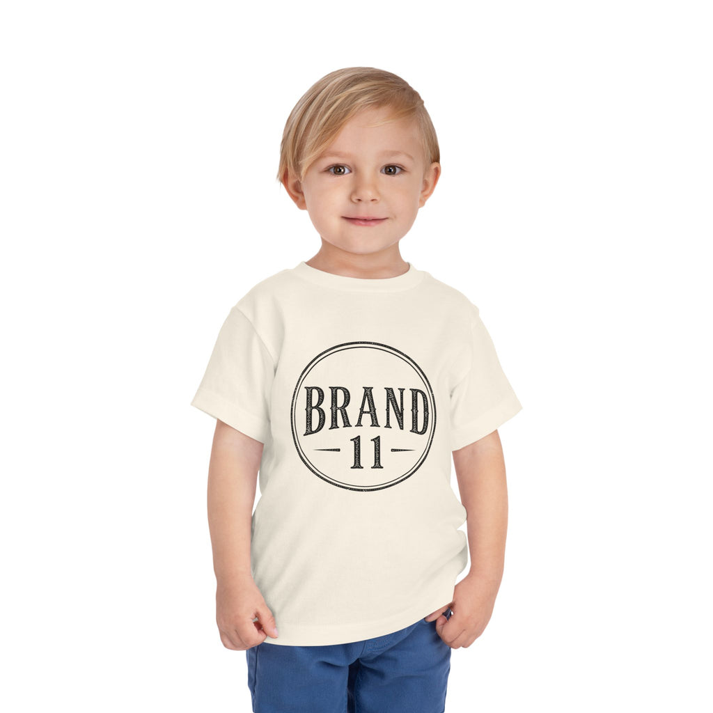 Toddler Tee — Retro 'Brand 11' Vintage Circle Logo Shirt