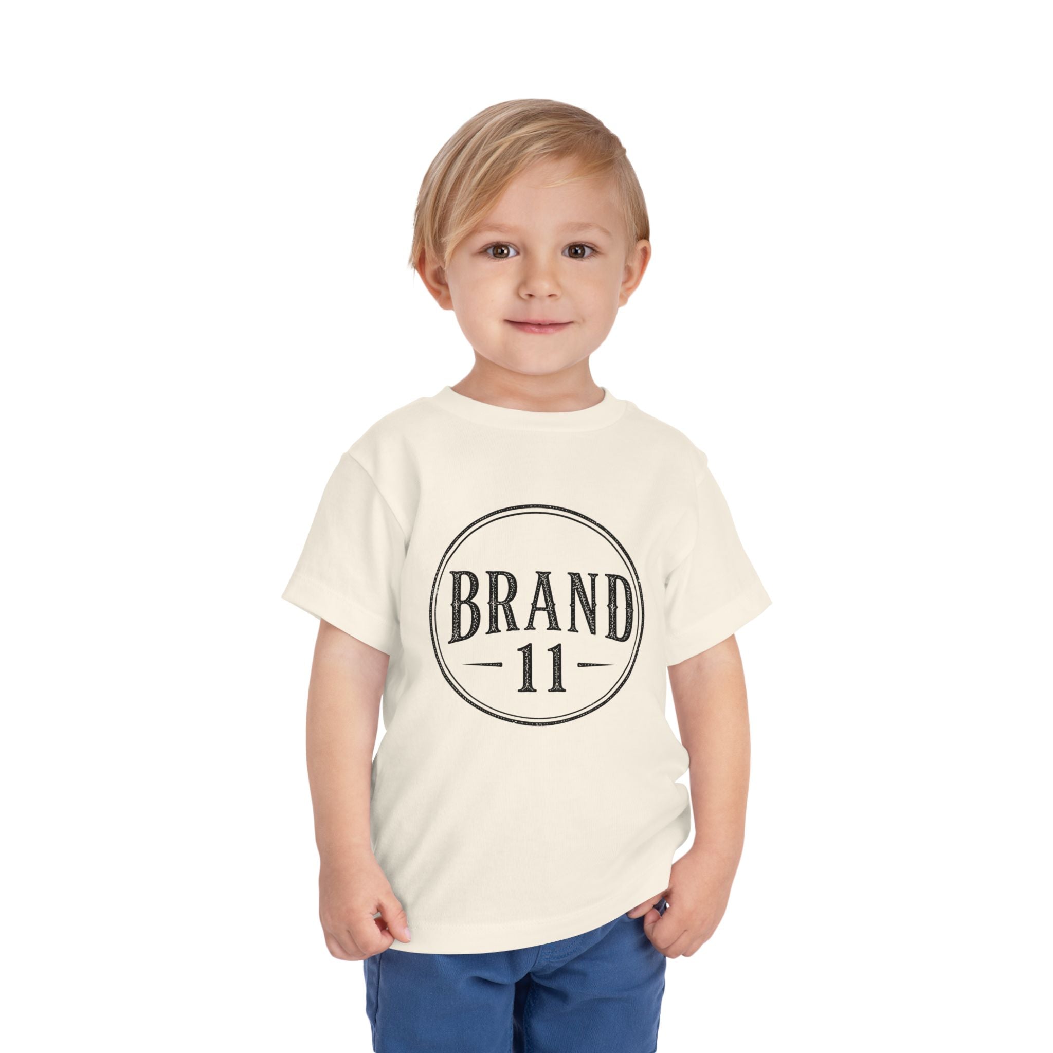 Toddler Tee — Retro 'Brand 11' Vintage Circle Logo Shirt